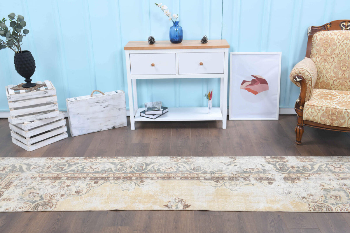 Vintage Oushak Runner Rug