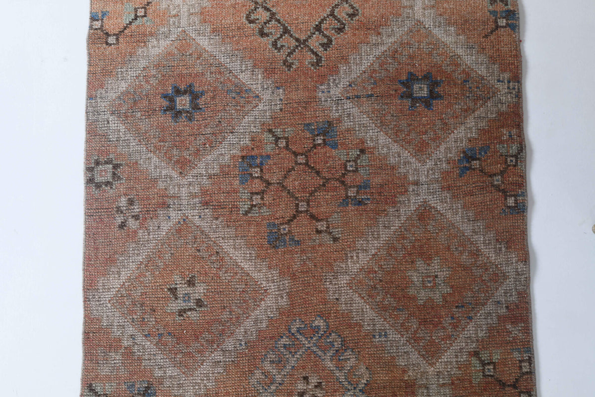 Heirloom Brown Semi-Antique Runner Rug