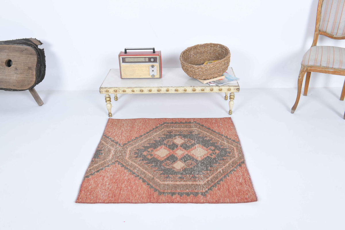 Vintage Small Oushak Rug