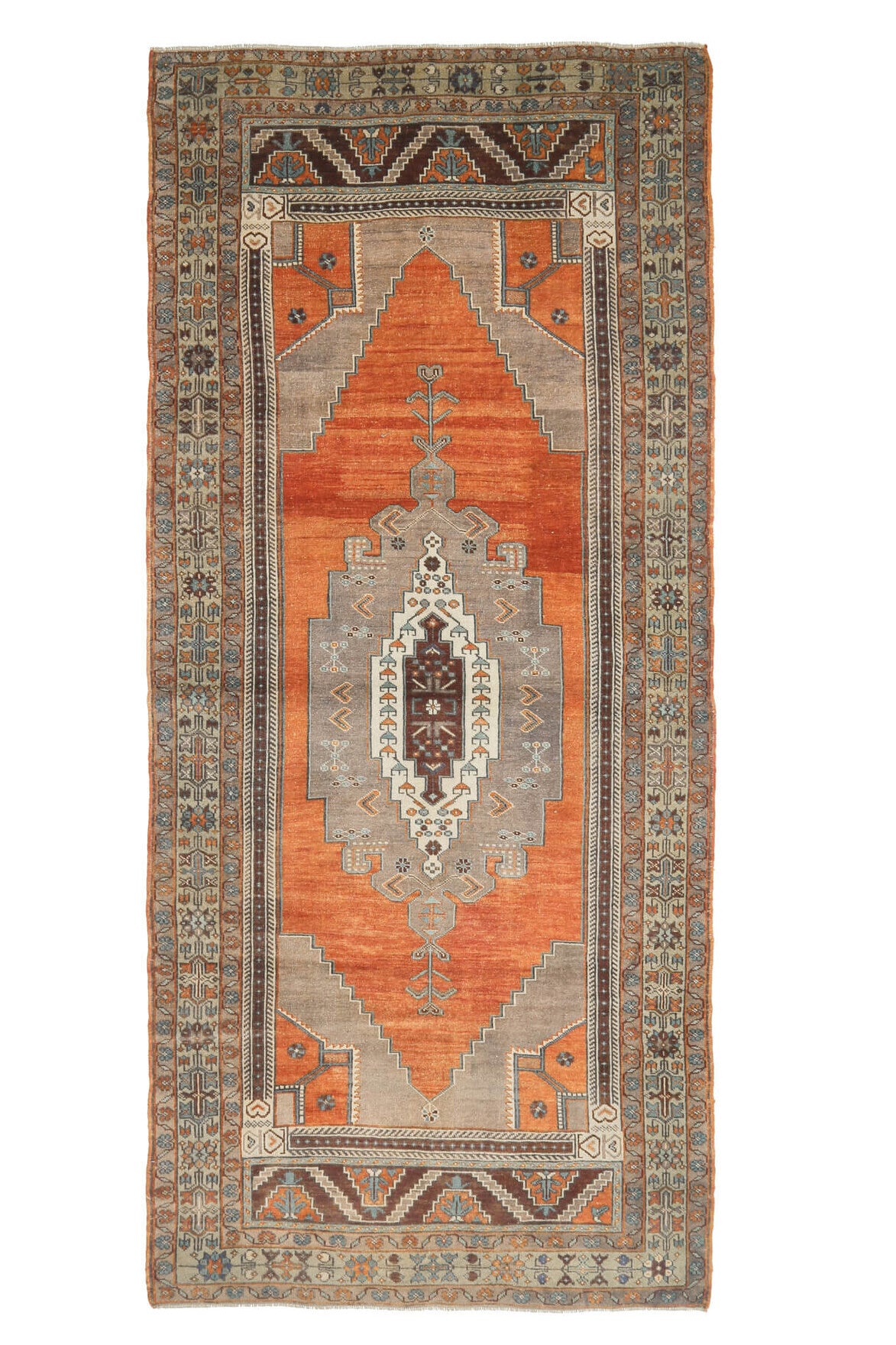 Vintage Taspinar Anatolian Wide Runner Rug