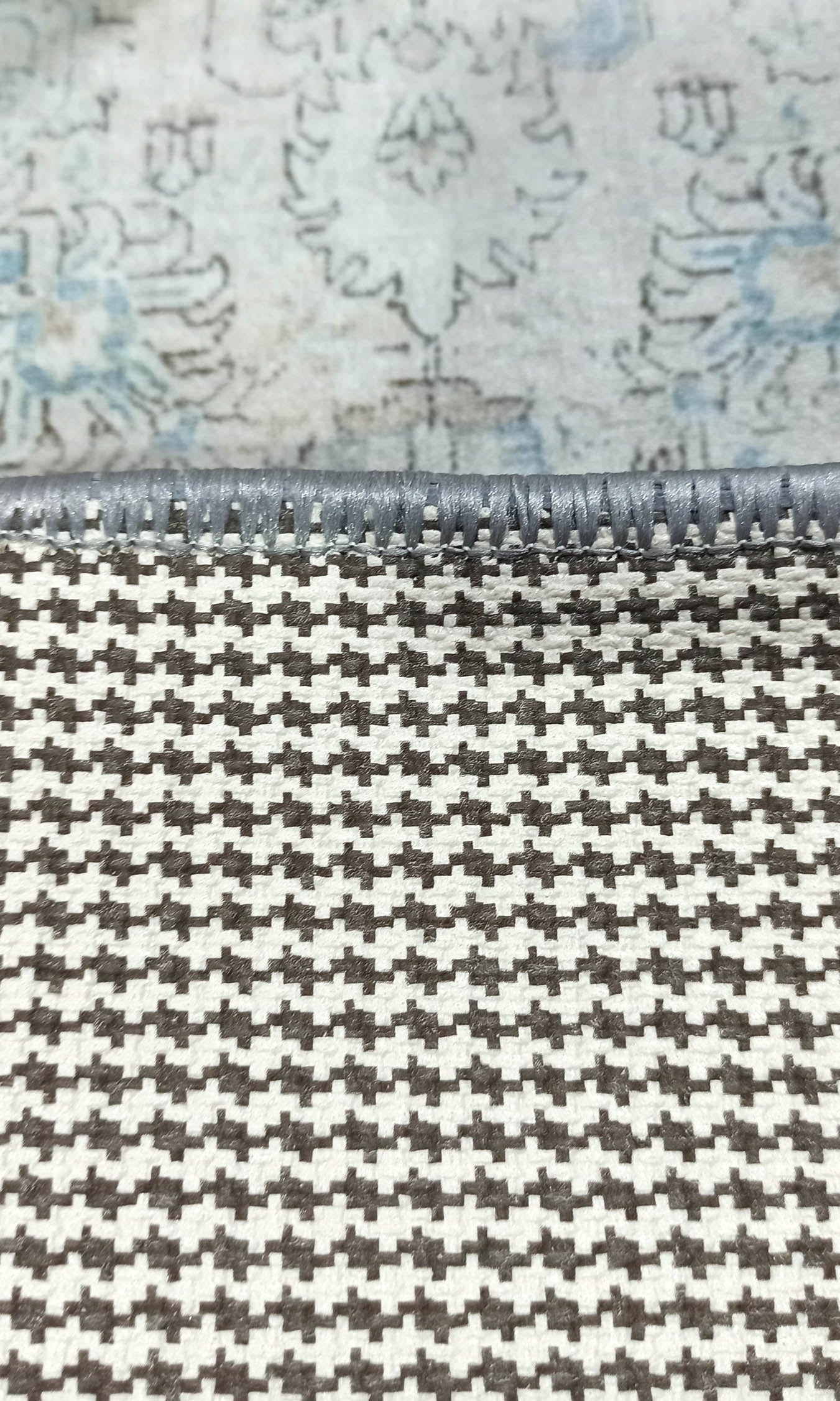 Bowie Neutral Blue Floral Turkish 2x3 Rug