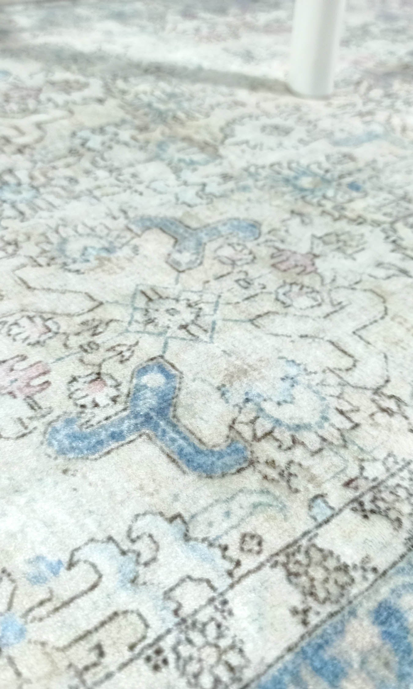 Bowie Neutral Blue Floral Turkish 2x3 Rug