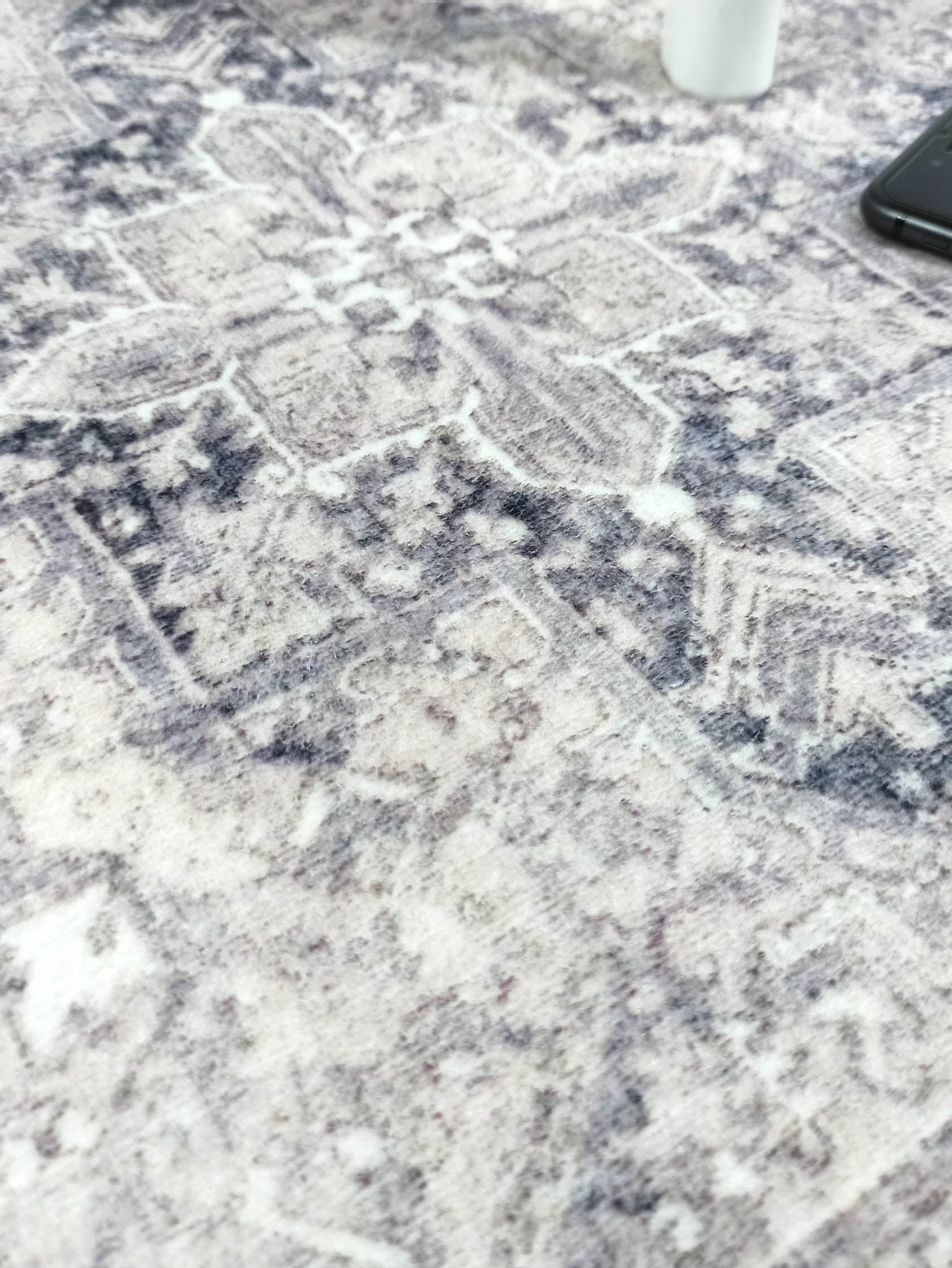 Mayven Neutral Beige Lavender Heriz Persian 2x3 Rug