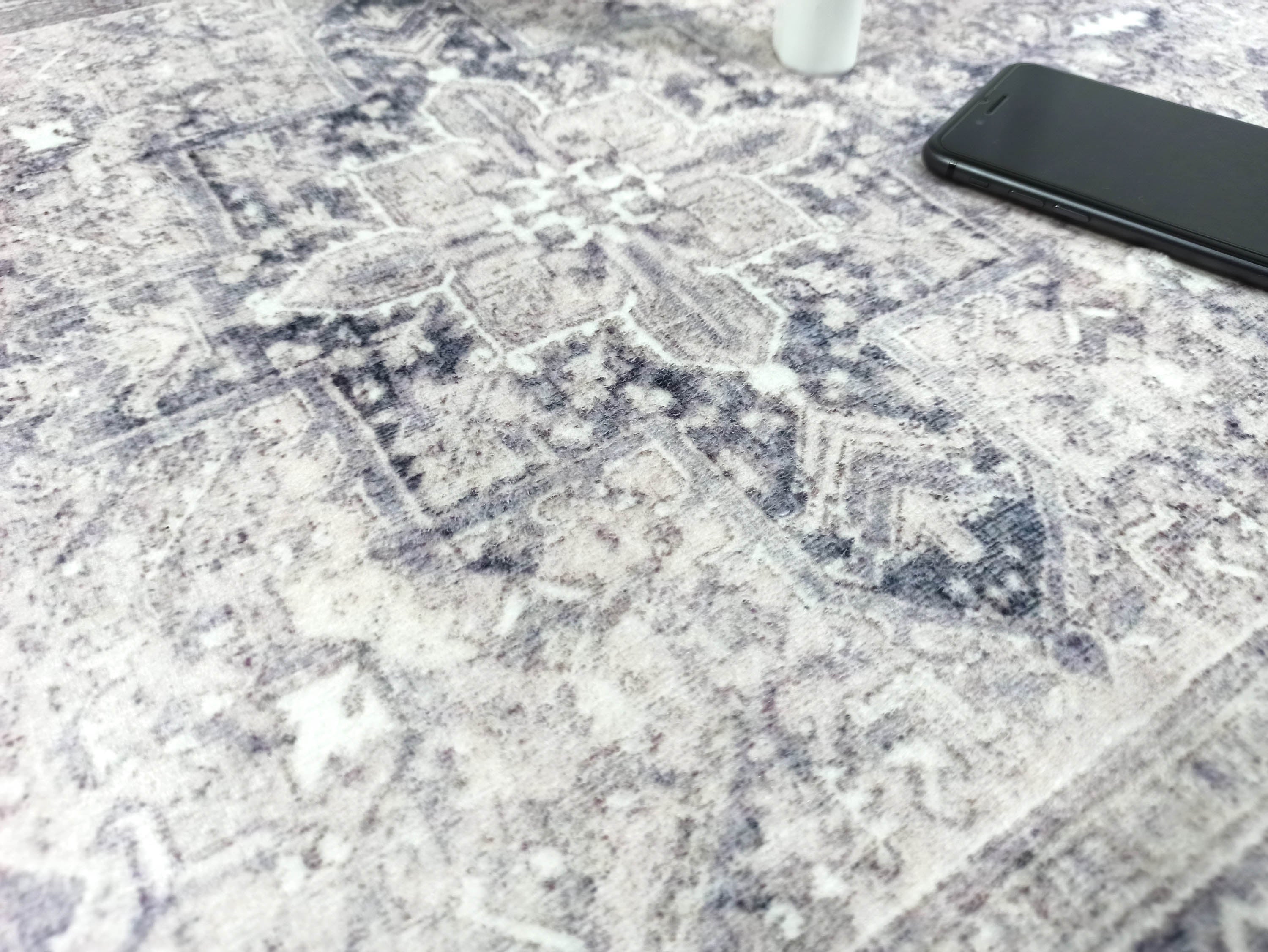 Mayven Neutral Beige Lavender Heriz Persian 2x3 Rug