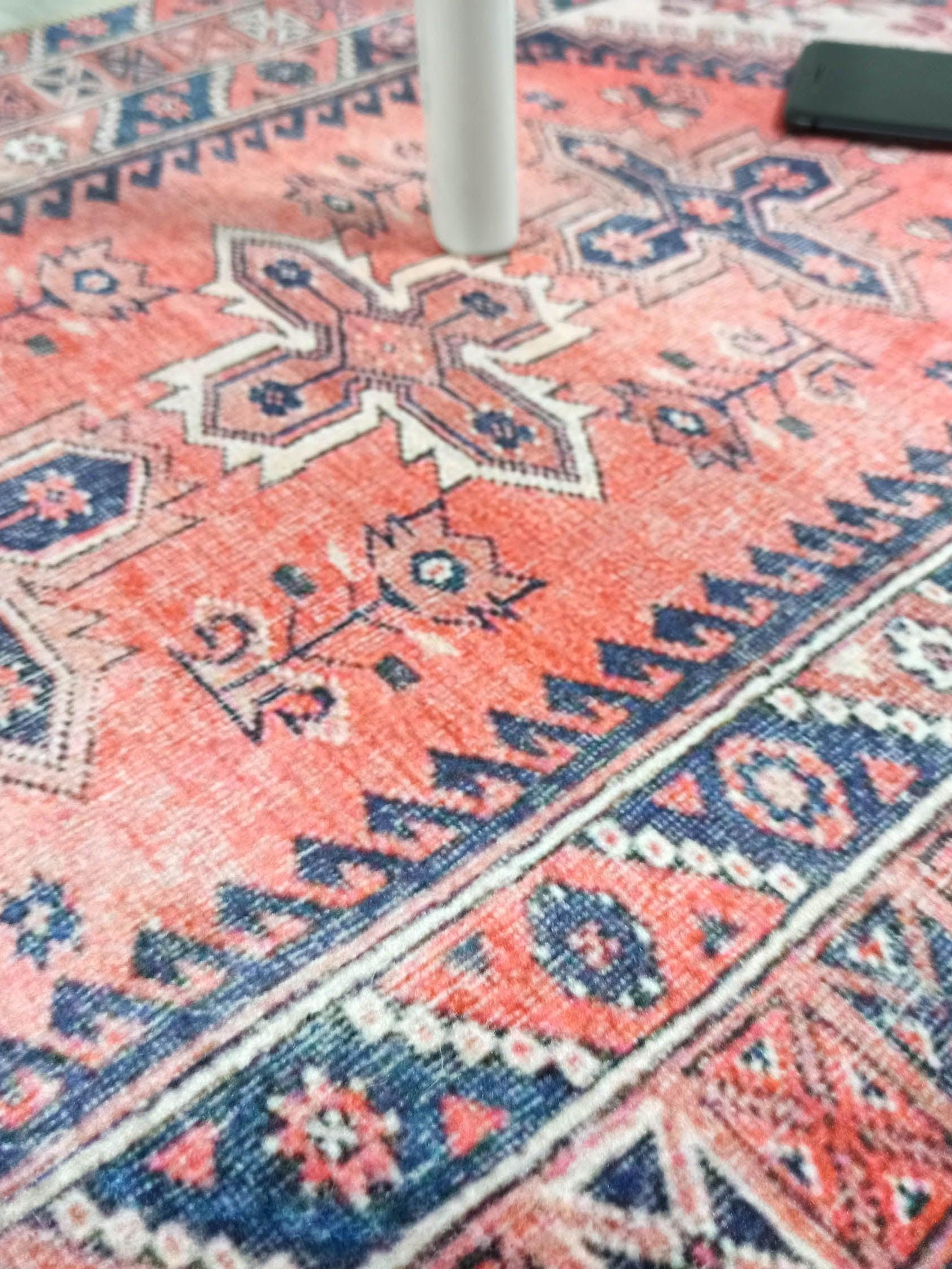 Violetta Pink Red Turkish Small 2x3 Rug