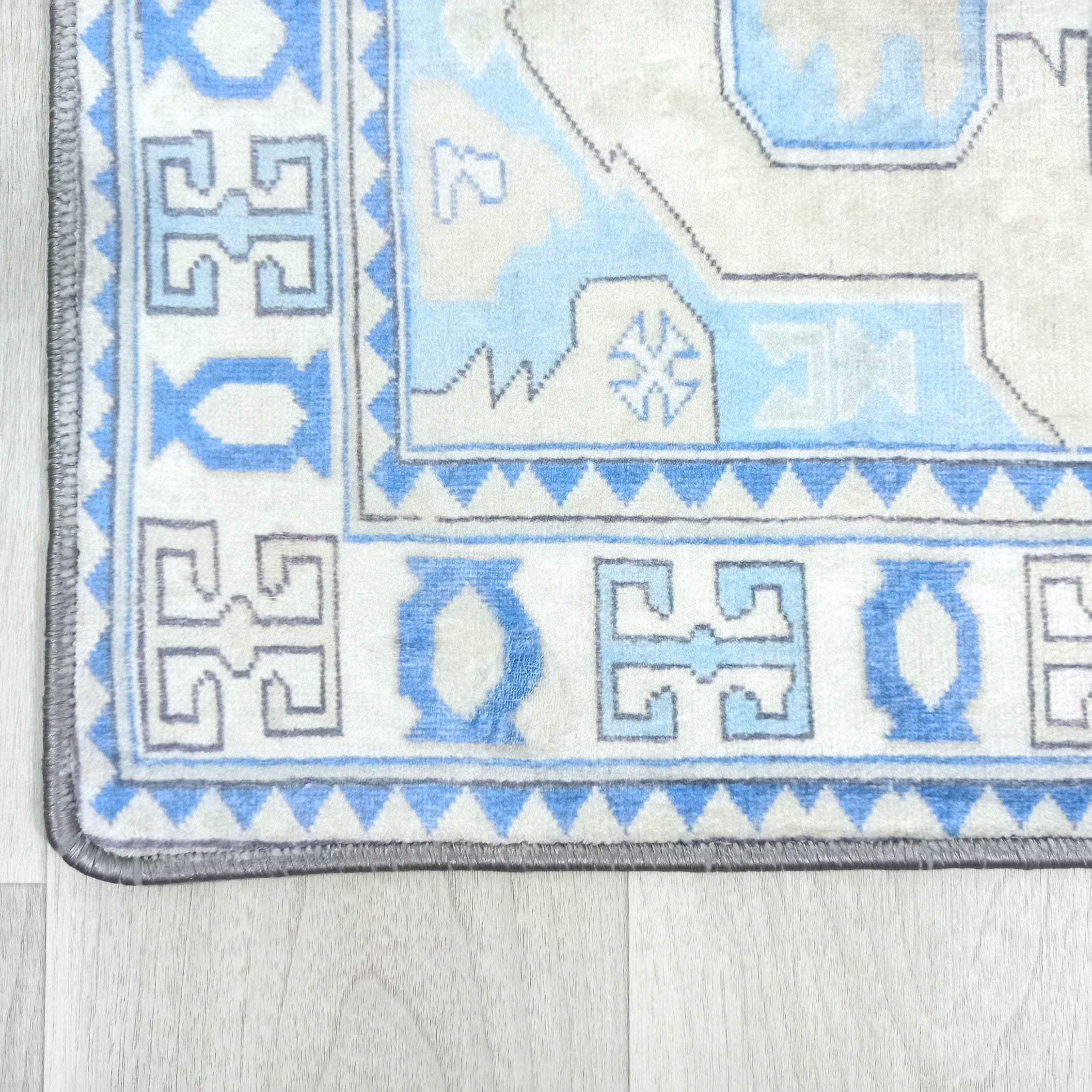 Lani Blue Beige Geometric Turkish 2x3 Rug