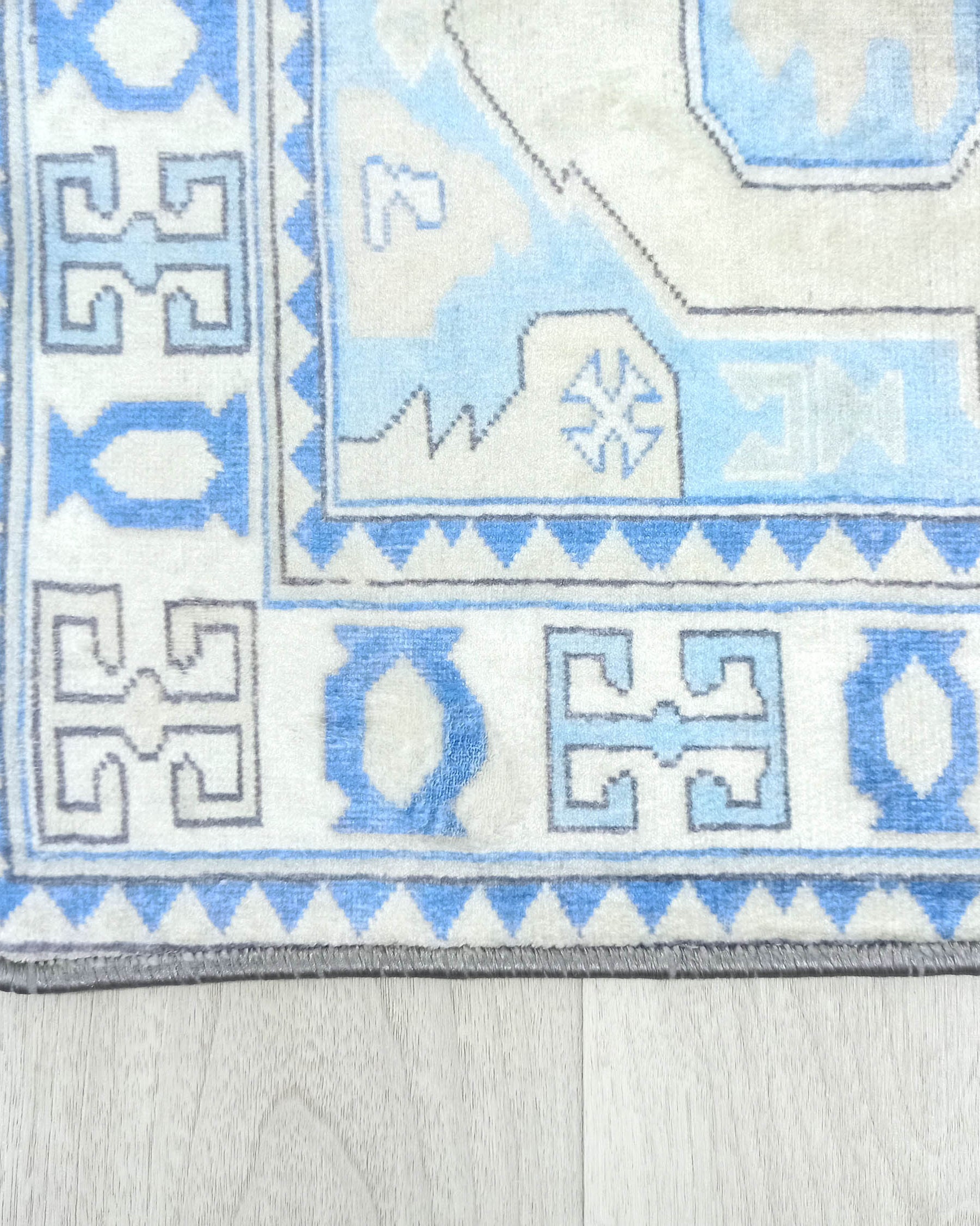 Lani Blue Beige Geometric Turkish 2x3 Rug