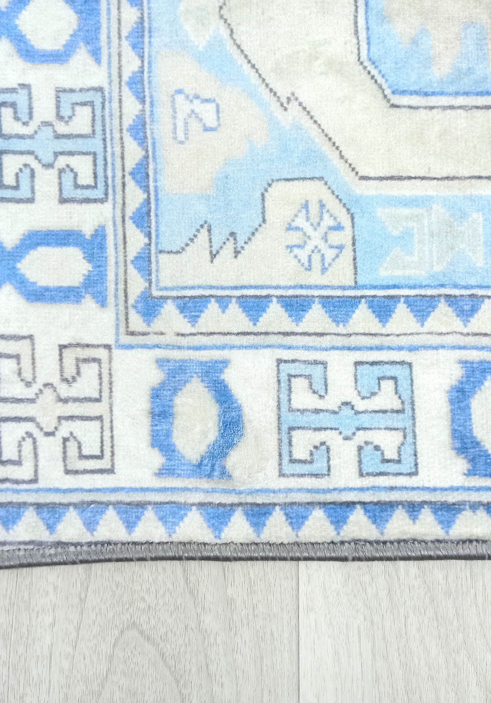 Lani Blue Beige Geometric Turkish 2x3 Rug