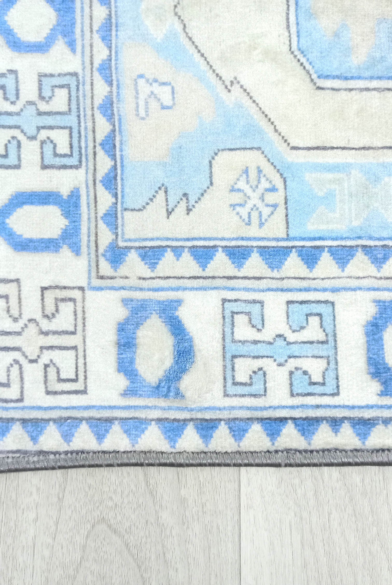 Lani Blue Beige Geometric Turkish 2x3 Rug