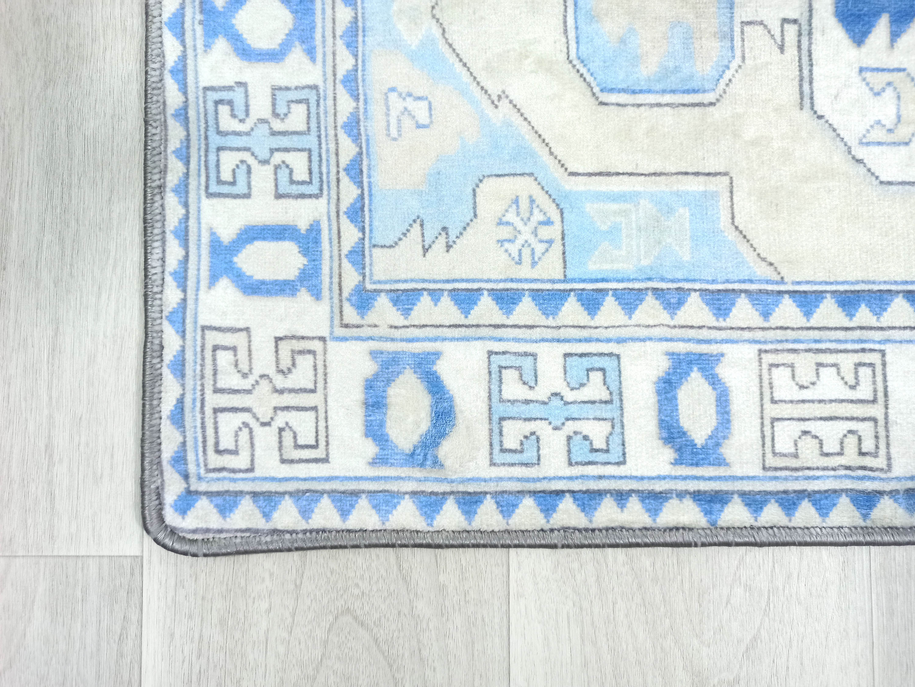 Lani Blue Beige Geometric Turkish 2x3 Rug