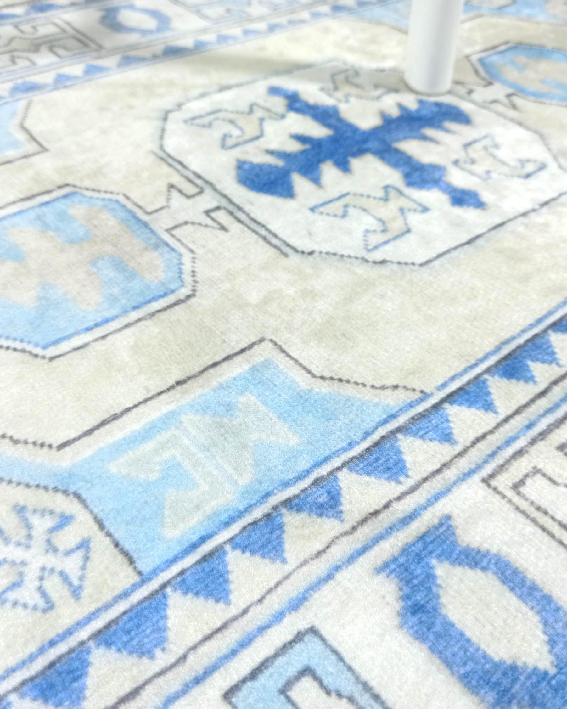 Lani Blue Beige Geometric Turkish 2x3 Rug