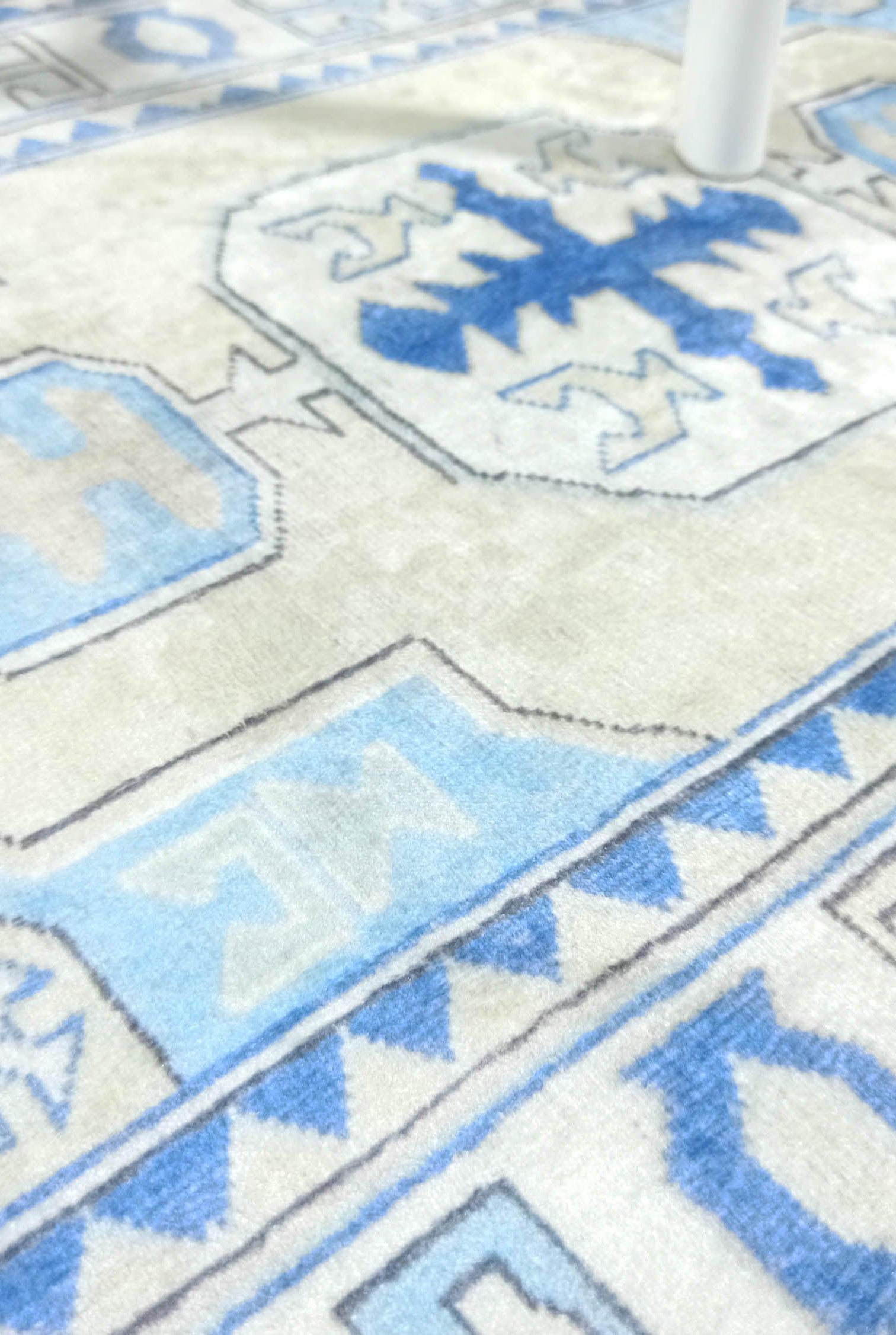 Lani Blue Beige Geometric Turkish 2x3 Rug