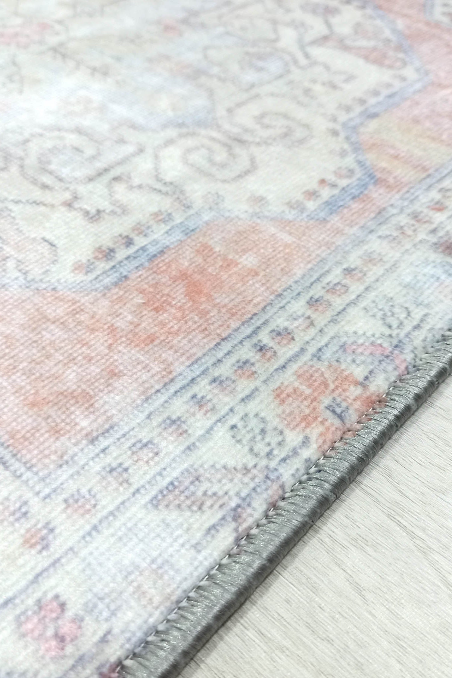 Eira Faded Orange Blue Oushak 2x3 Rug