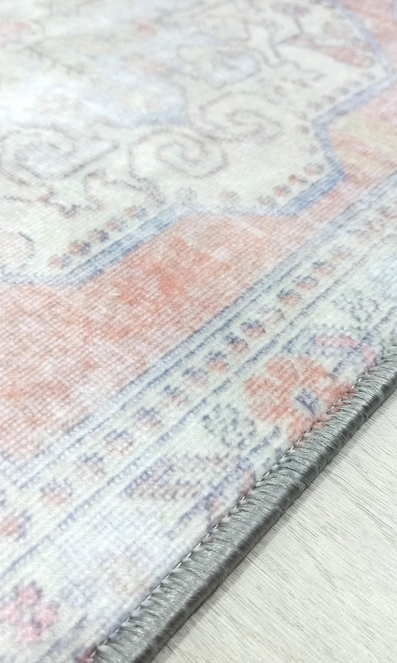 Eira Faded Orange Blue Oushak 2x3 Rug