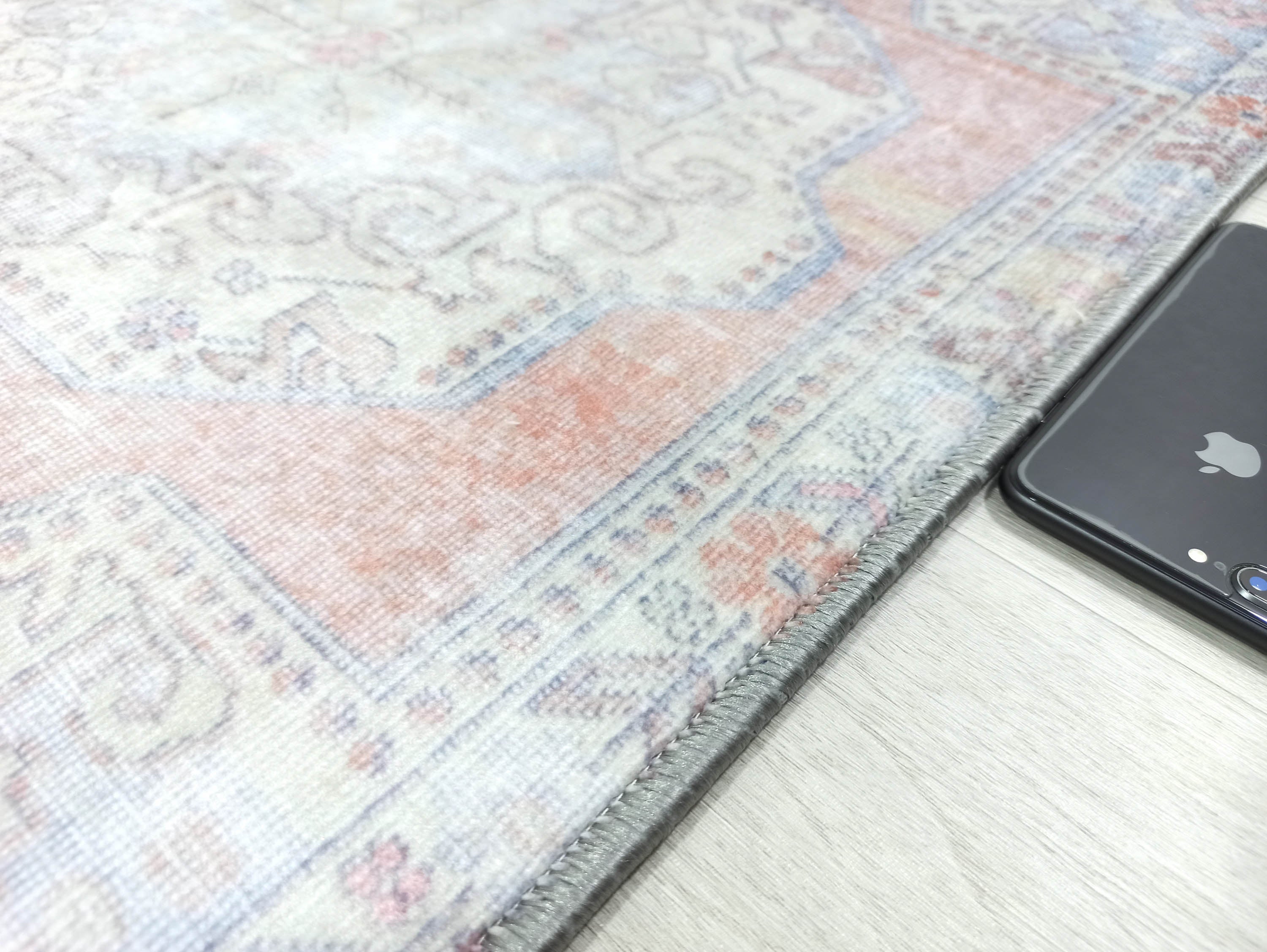 Eira Faded Orange Blue Oushak 2x3 Rug