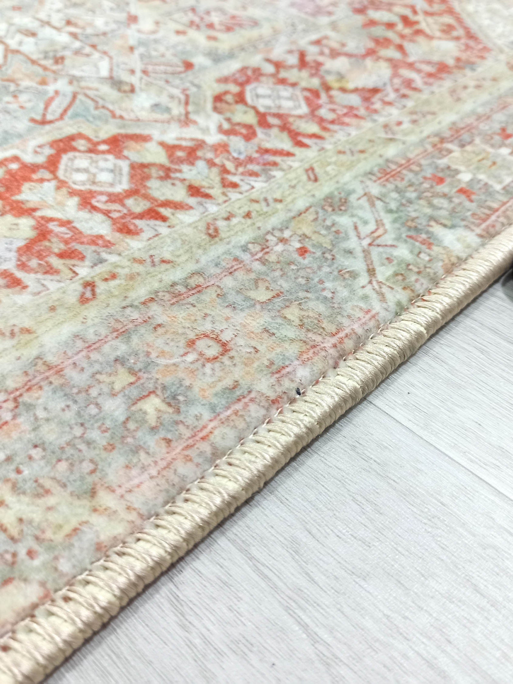 Atlas Faded Burnt Orange Heriz Persian 2x3 Rug