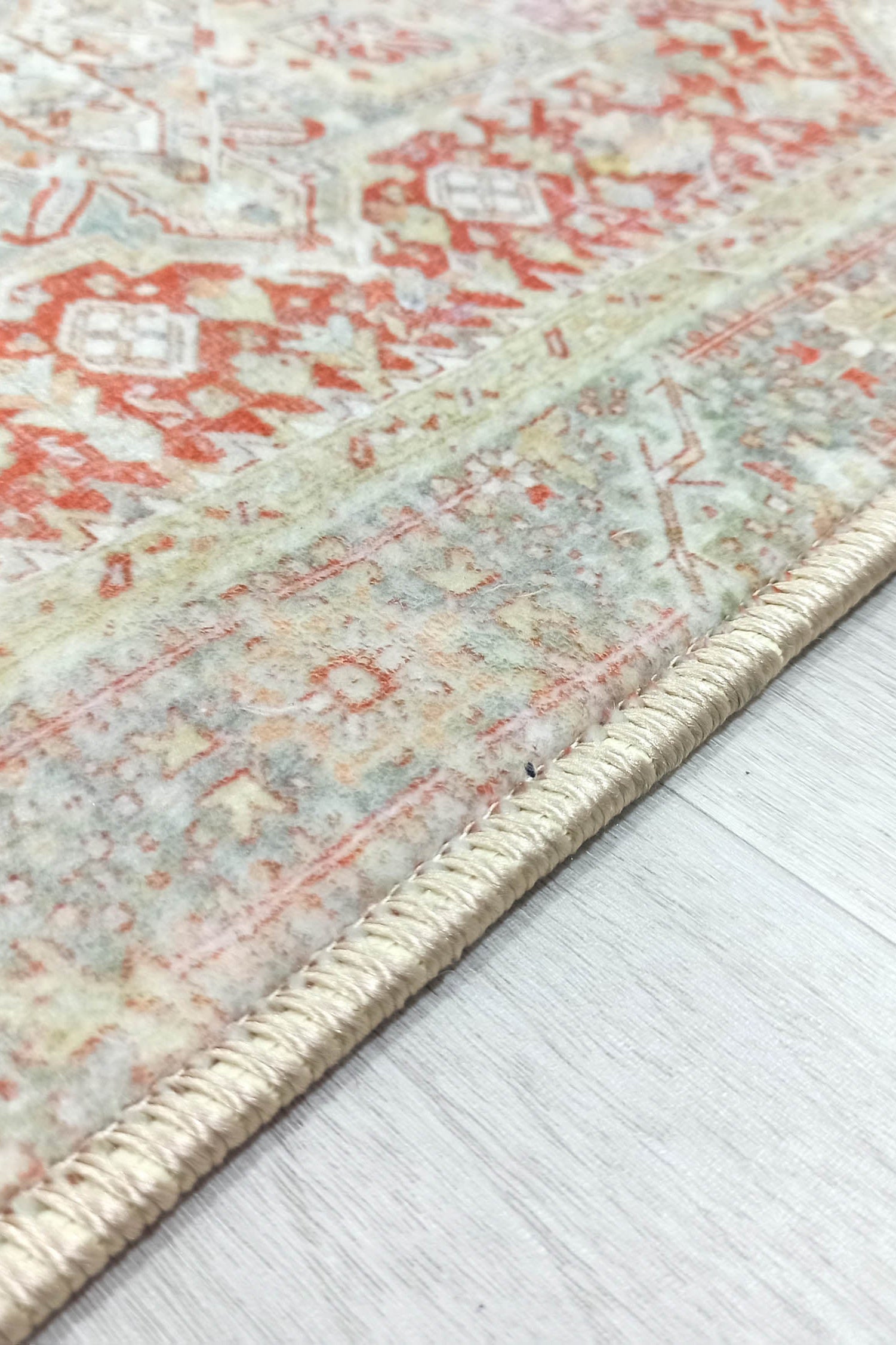 Atlas Faded Burnt Orange Heriz Persian 2x3 Rug