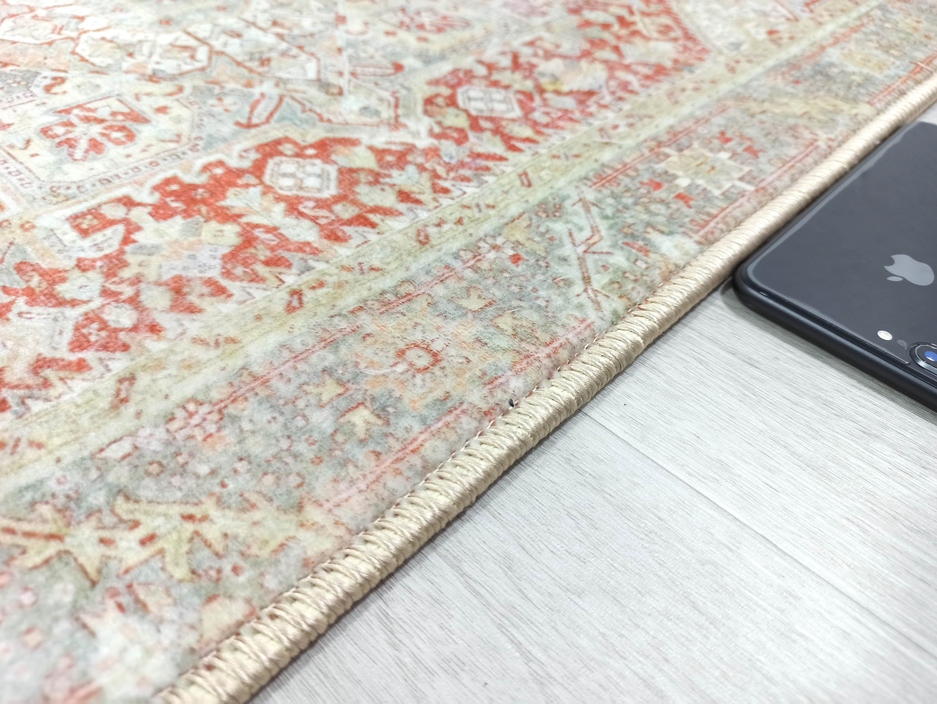 Atlas Faded Burnt Orange Heriz Persian 2x3 Rug