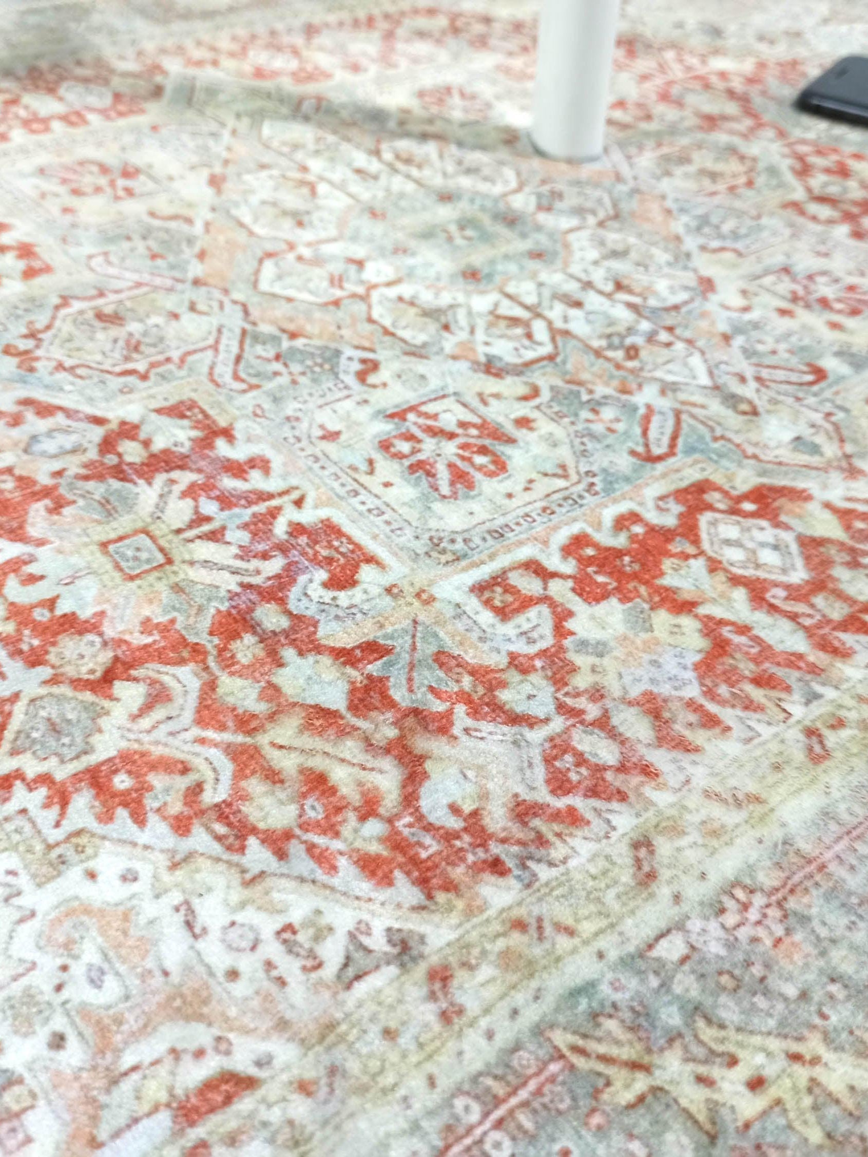 Atlas Faded Burnt Orange Heriz Persian 2x3 Rug