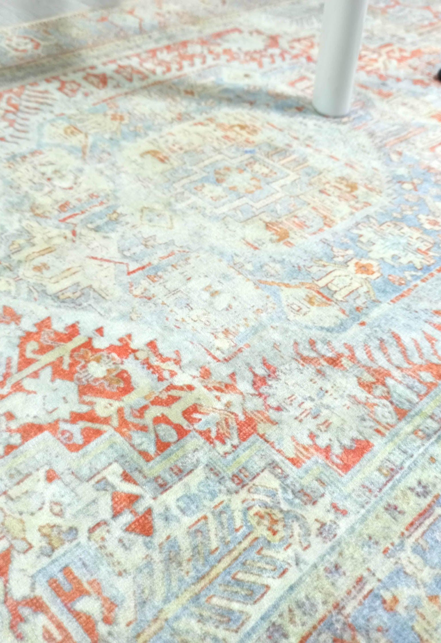 Kyler Faded Blue Orange Persian Small 2x3 Rug