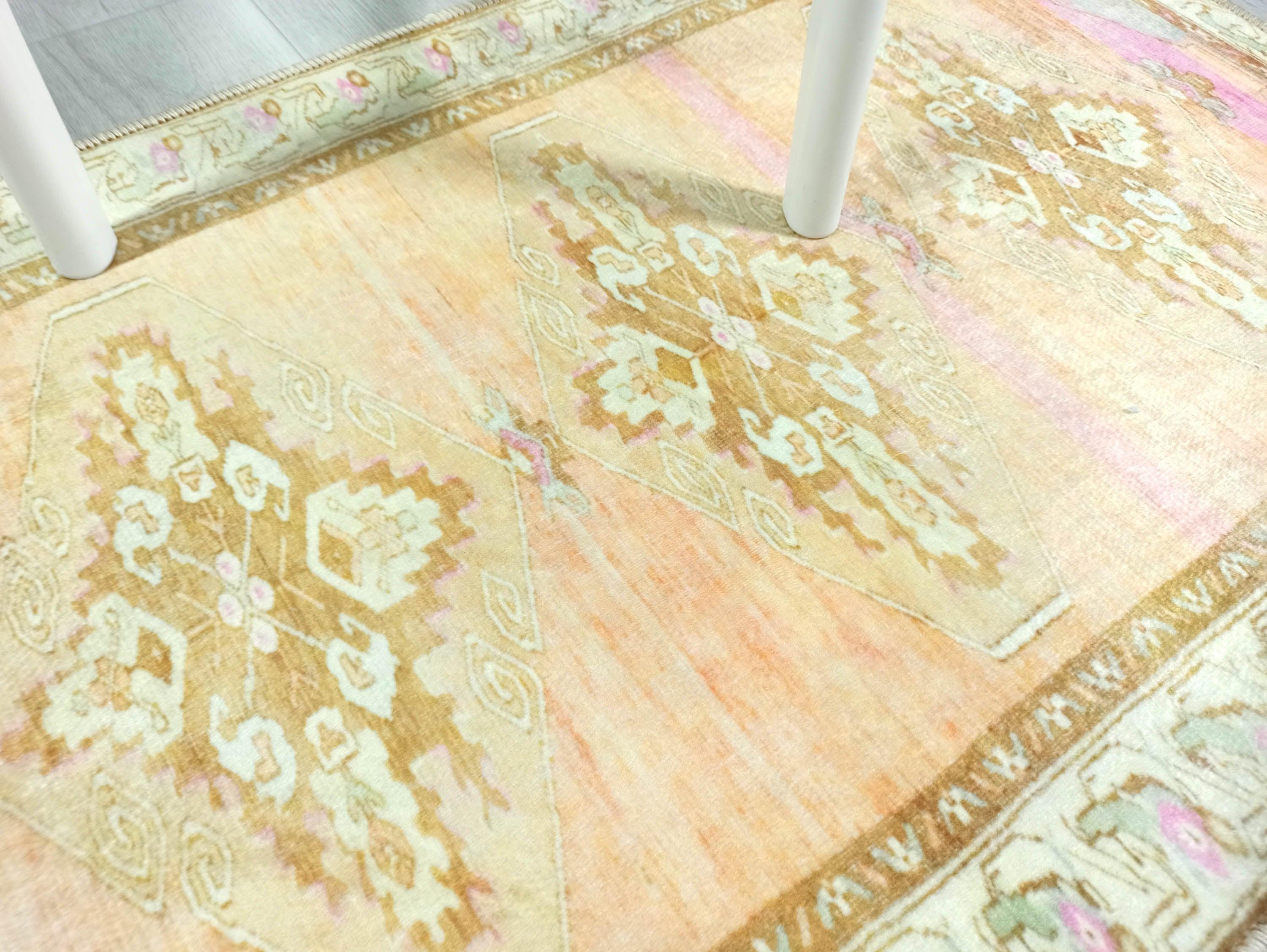 Jurnee Faded Orange Yellow Persian 2x3 Rug