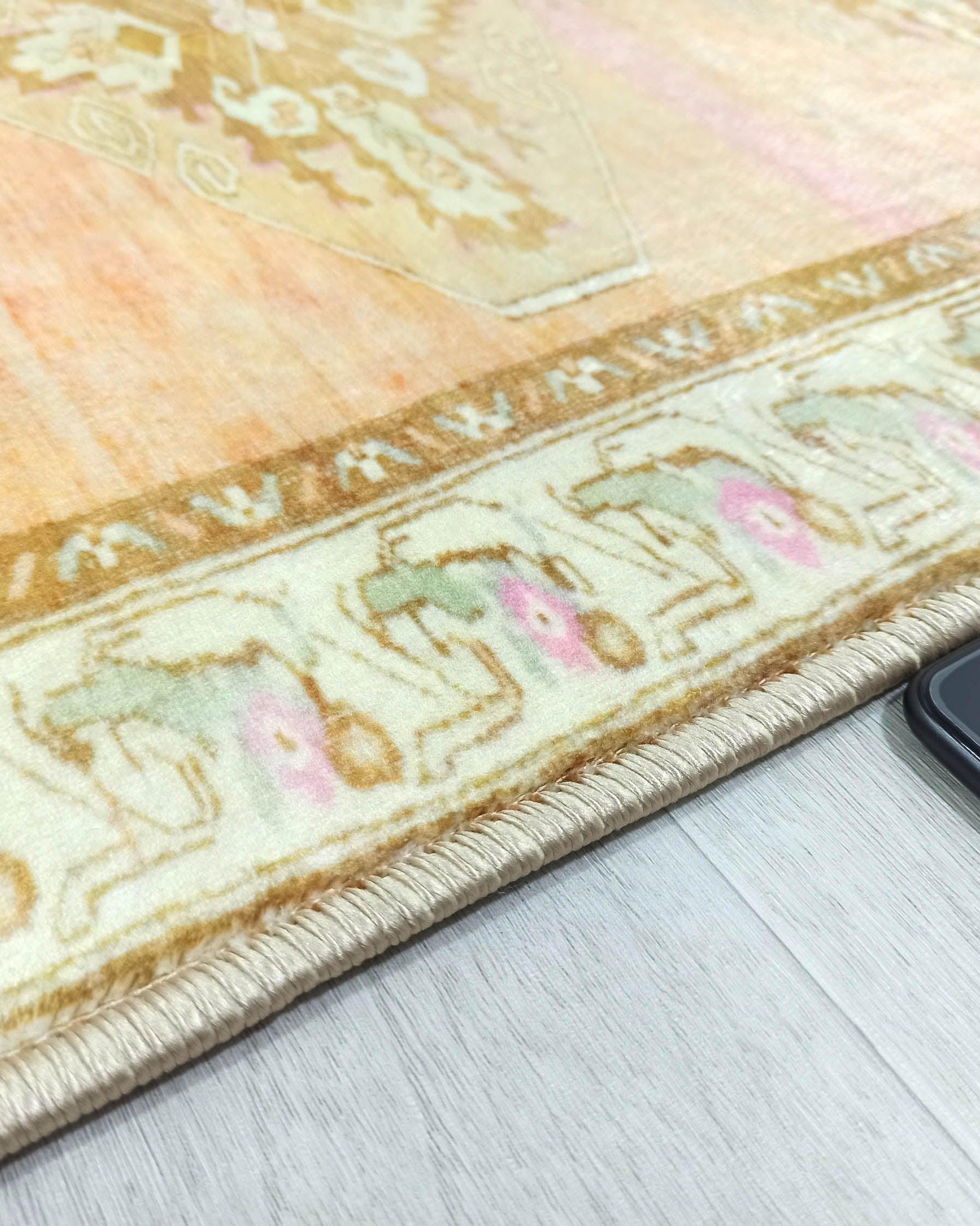 Jurnee Faded Orange Yellow Persian 2x3 Rug