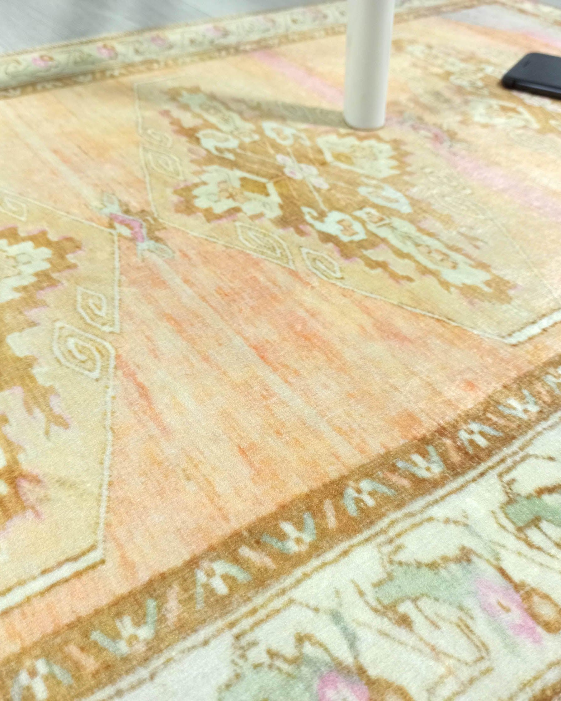 Jurnee Faded Orange Yellow Persian 2x3 Rug