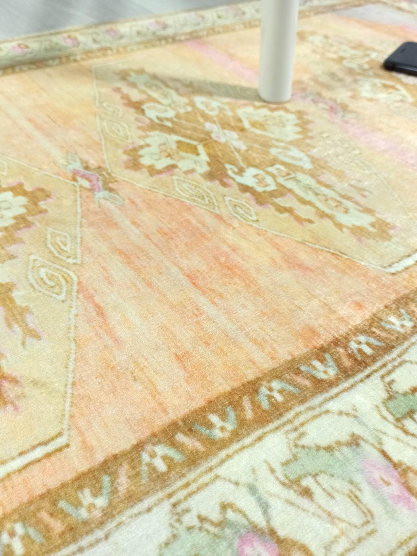 Jurnee Faded Orange Yellow Persian 2x3 Rug