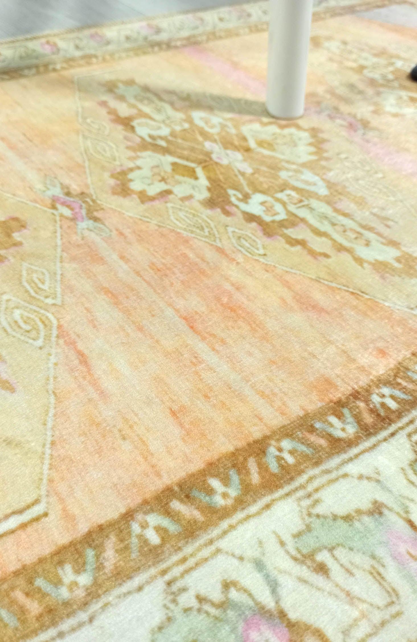 Jurnee Faded Orange Yellow Persian 2x3 Rug