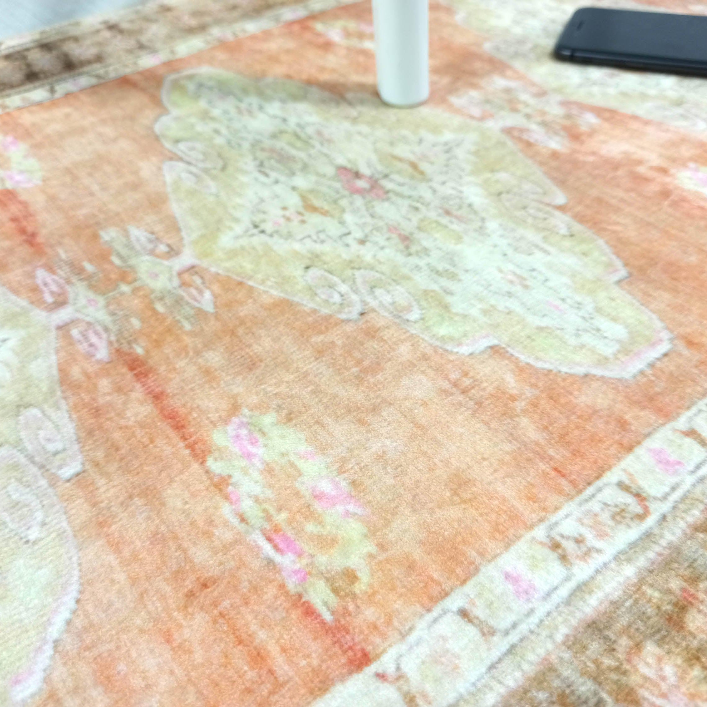 Layne Faded Orange Gold Beige Persian 2x3 Rug