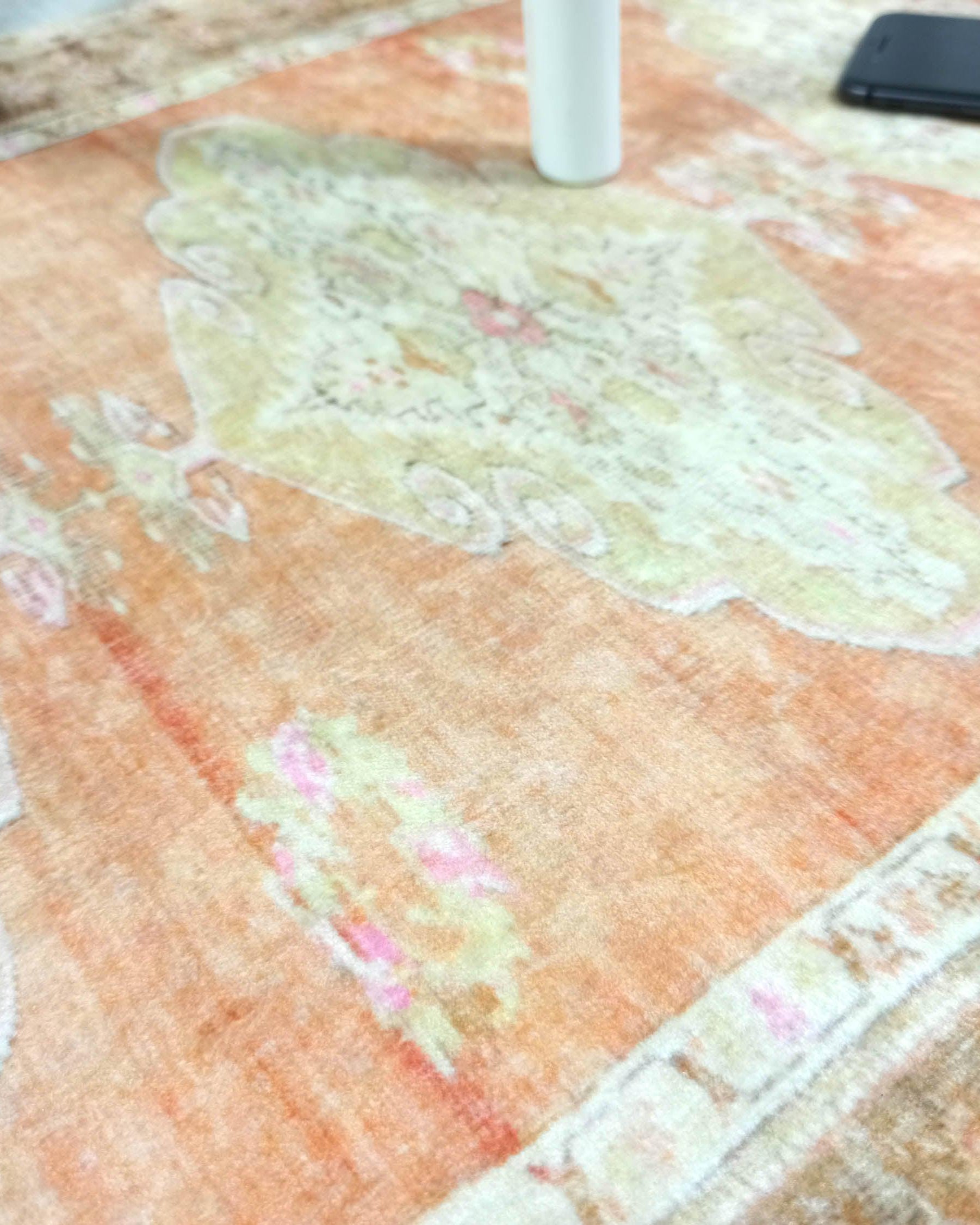 Layne Faded Orange Gold Beige Persian 2x3 Rug