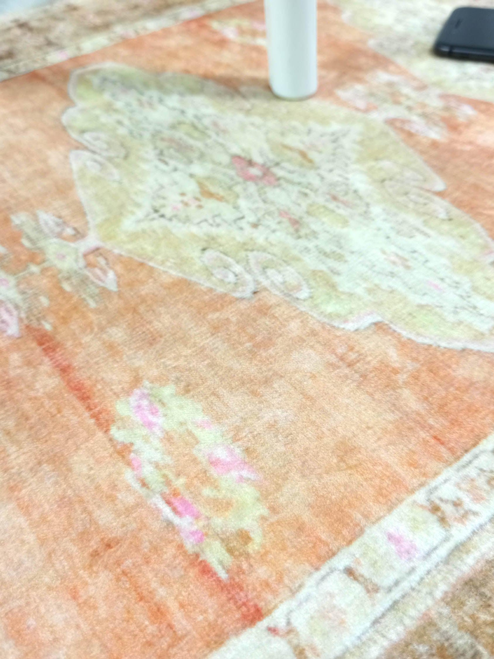 Layne Faded Orange Gold Beige Persian 2x3 Rug