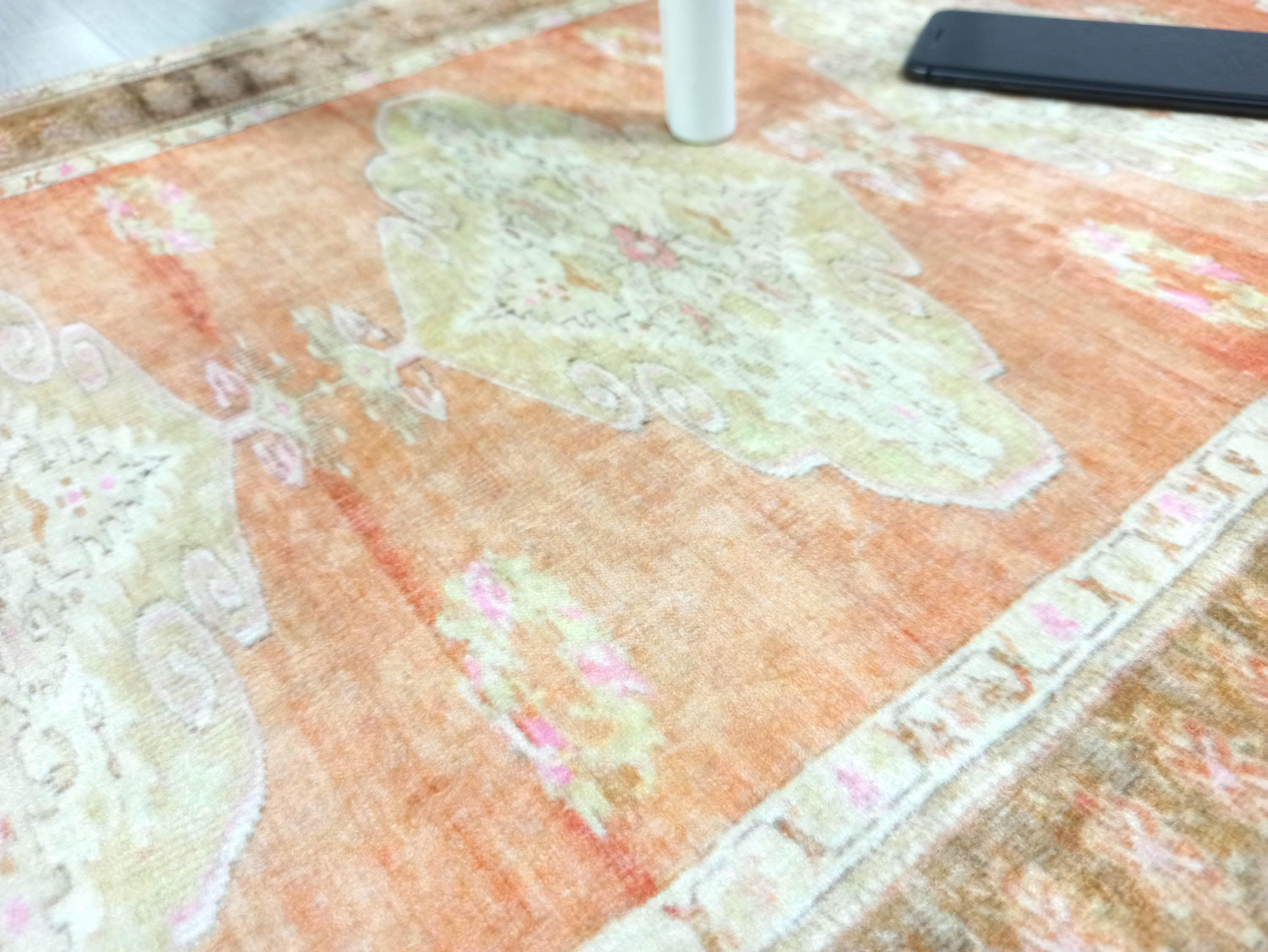 Layne Faded Orange Gold Beige Persian 2x3 Rug