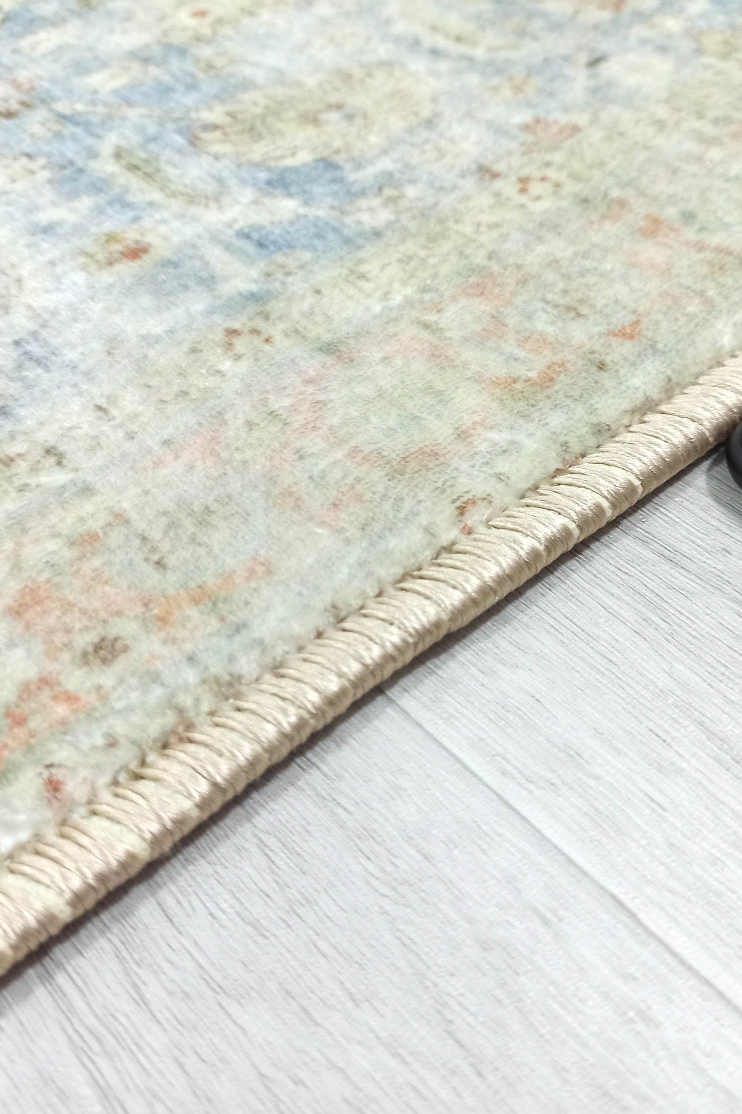 Alys Faded Blue Beige Vintage Turkish 2x3 Rug