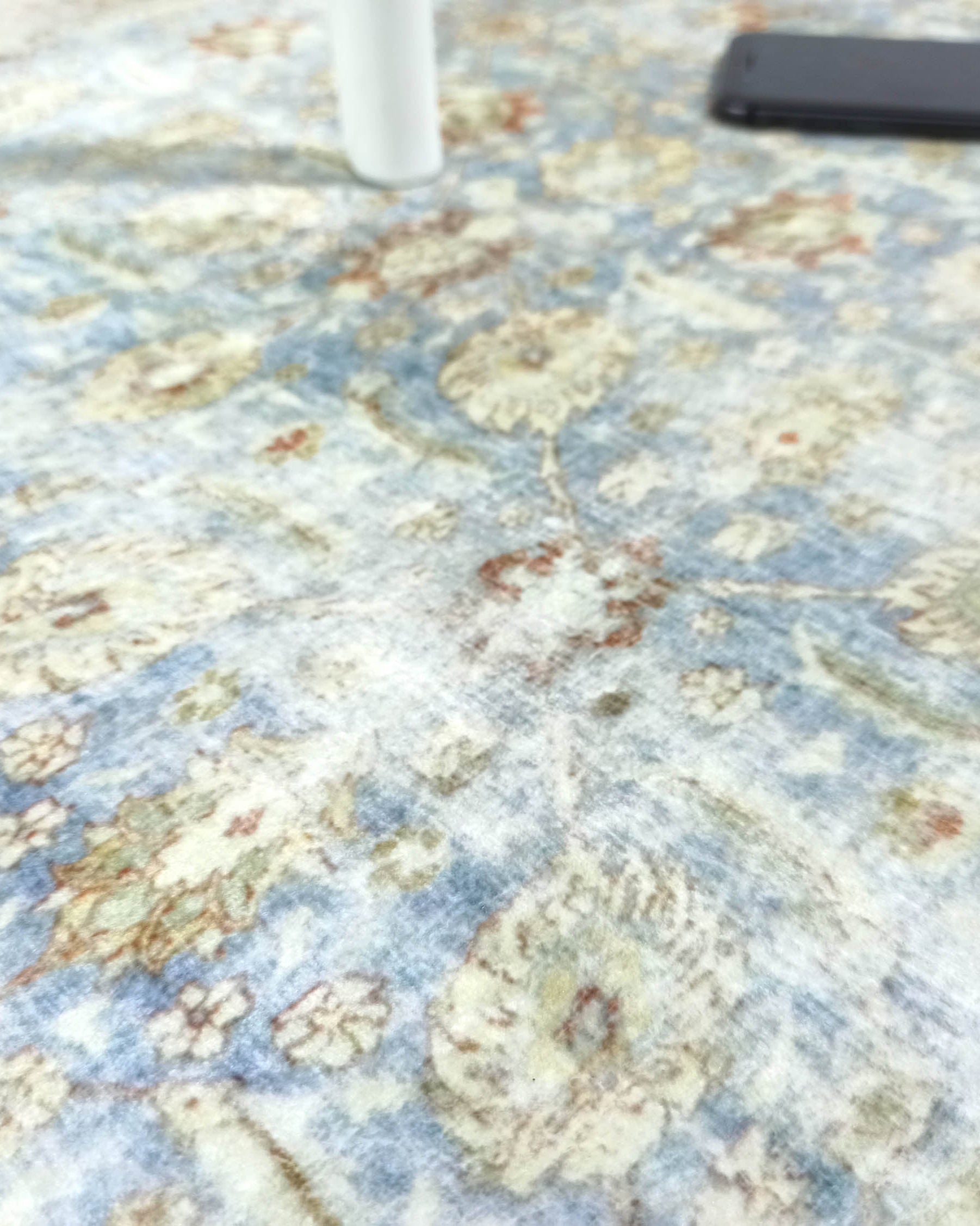 Alys Faded Blue Beige Vintage Turkish 2x3 Rug