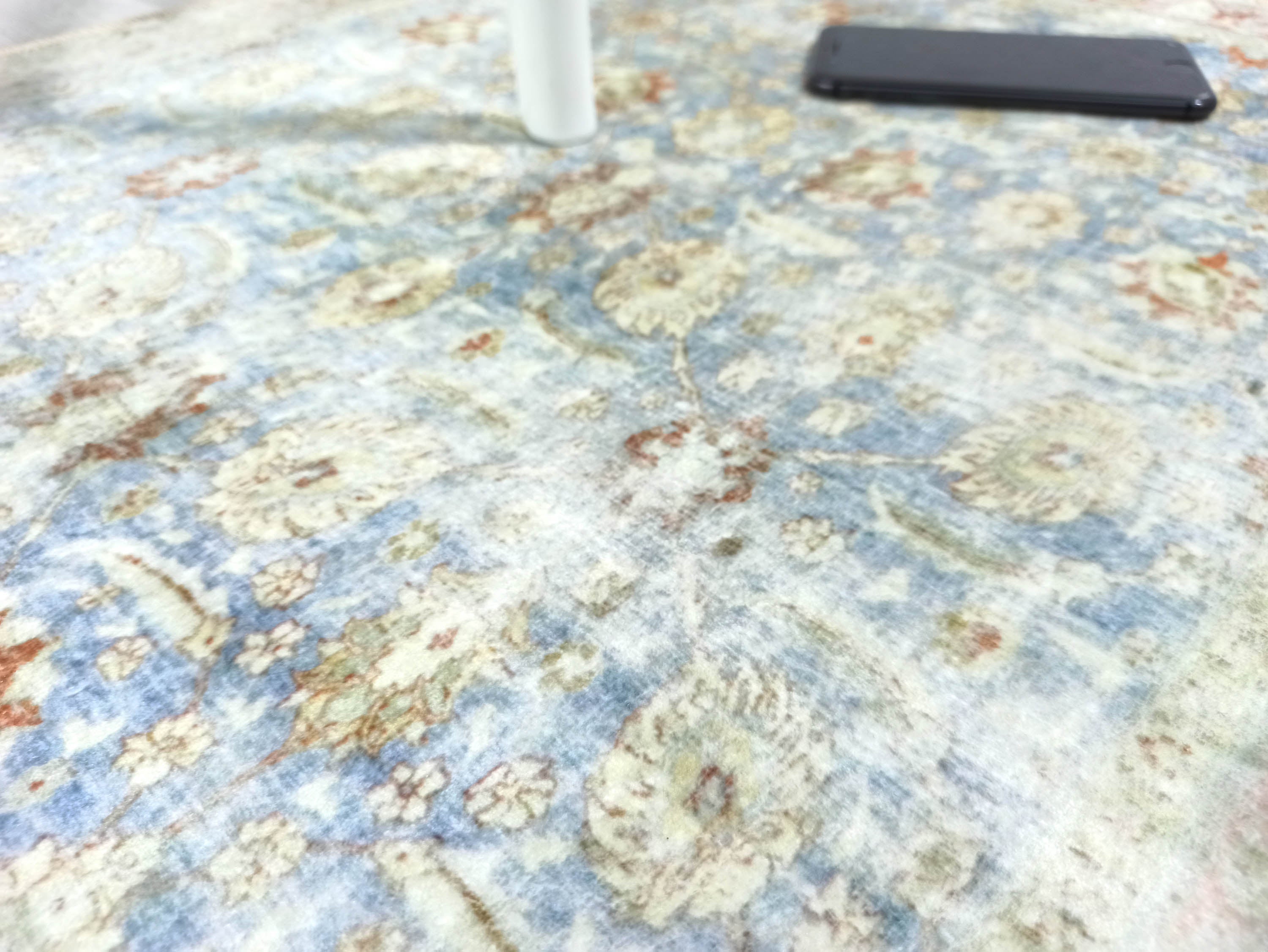 Alys Faded Blue Beige Vintage Turkish 2x3 Rug