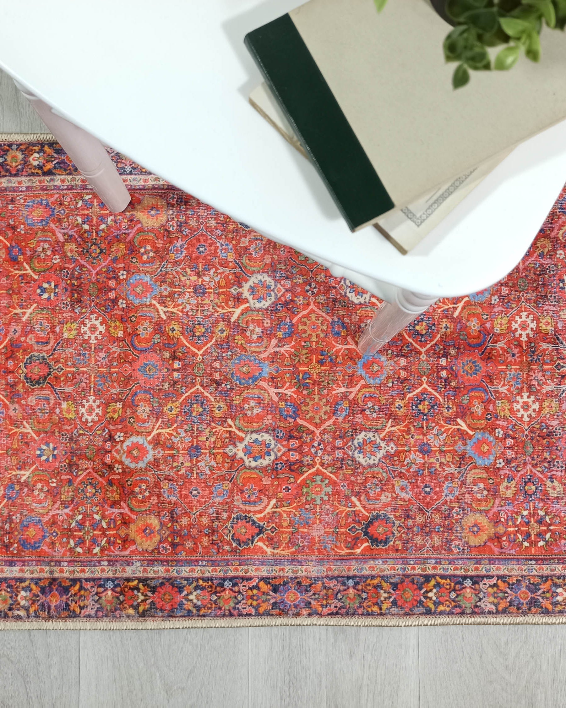 Daphne Faded Red Oriental Small 2x3 Rug