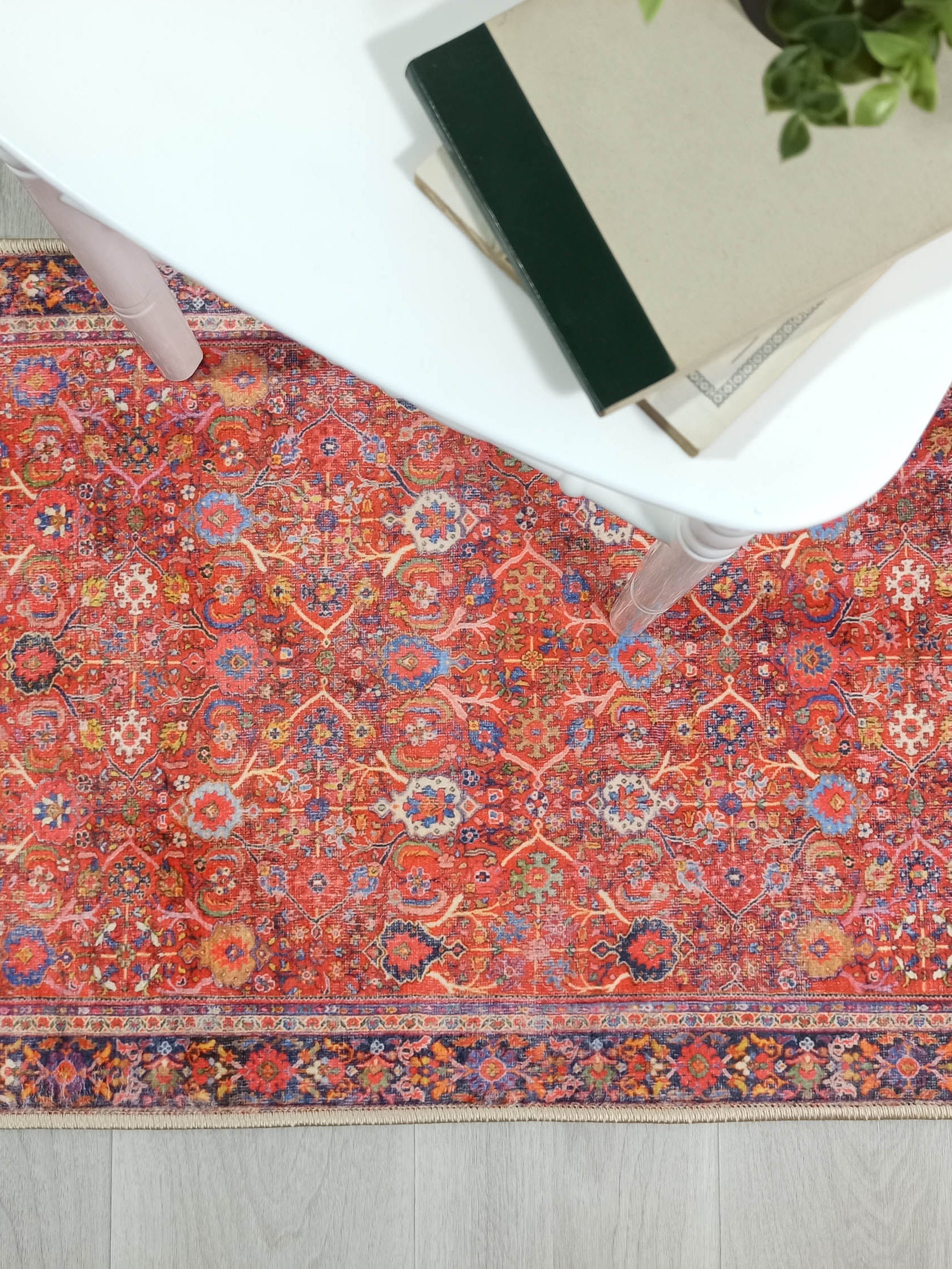 Daphne Faded Red Oriental Small 2x3 Rug