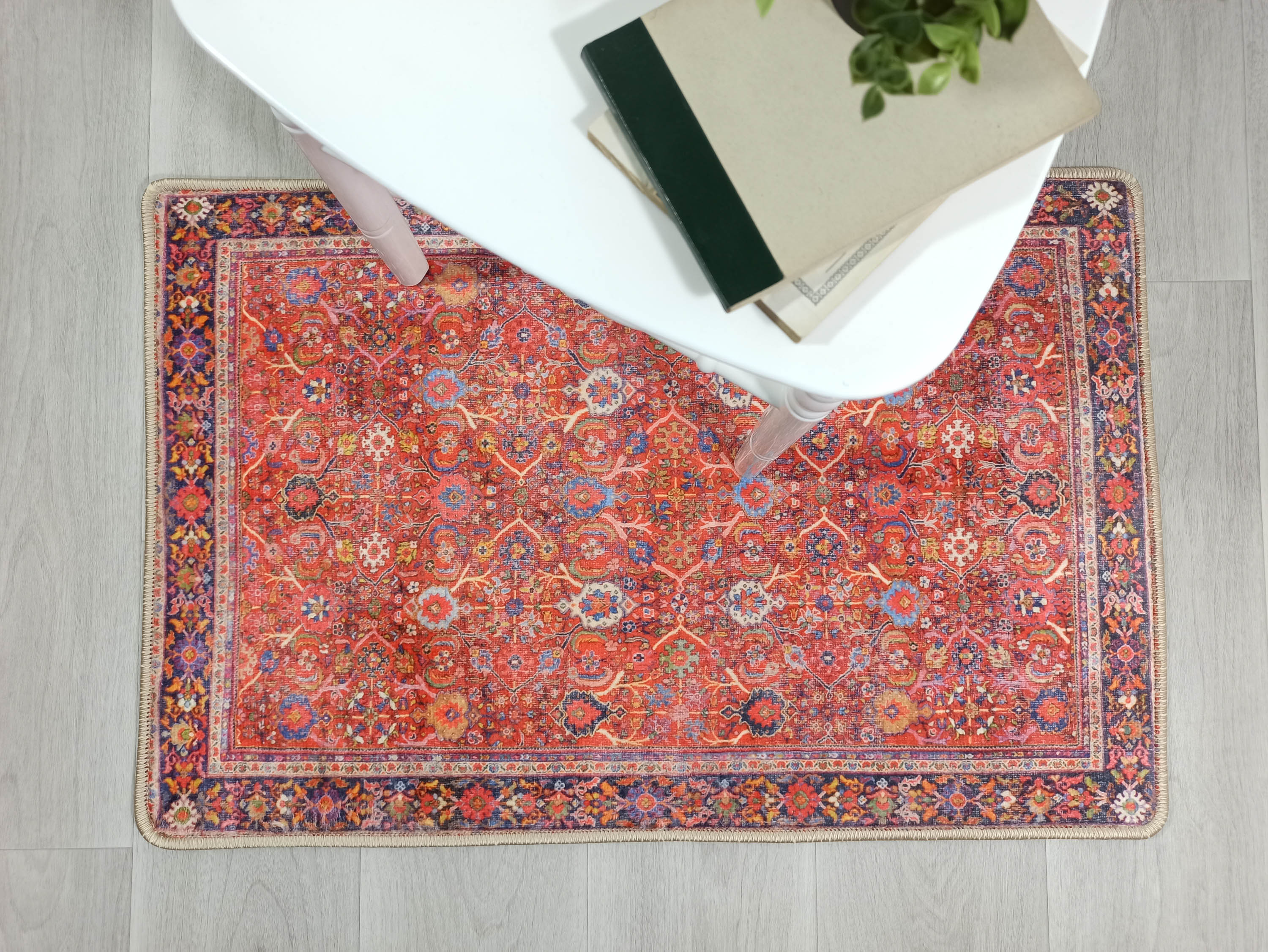 Daphne Faded Red Oriental Small 2x3 Rug