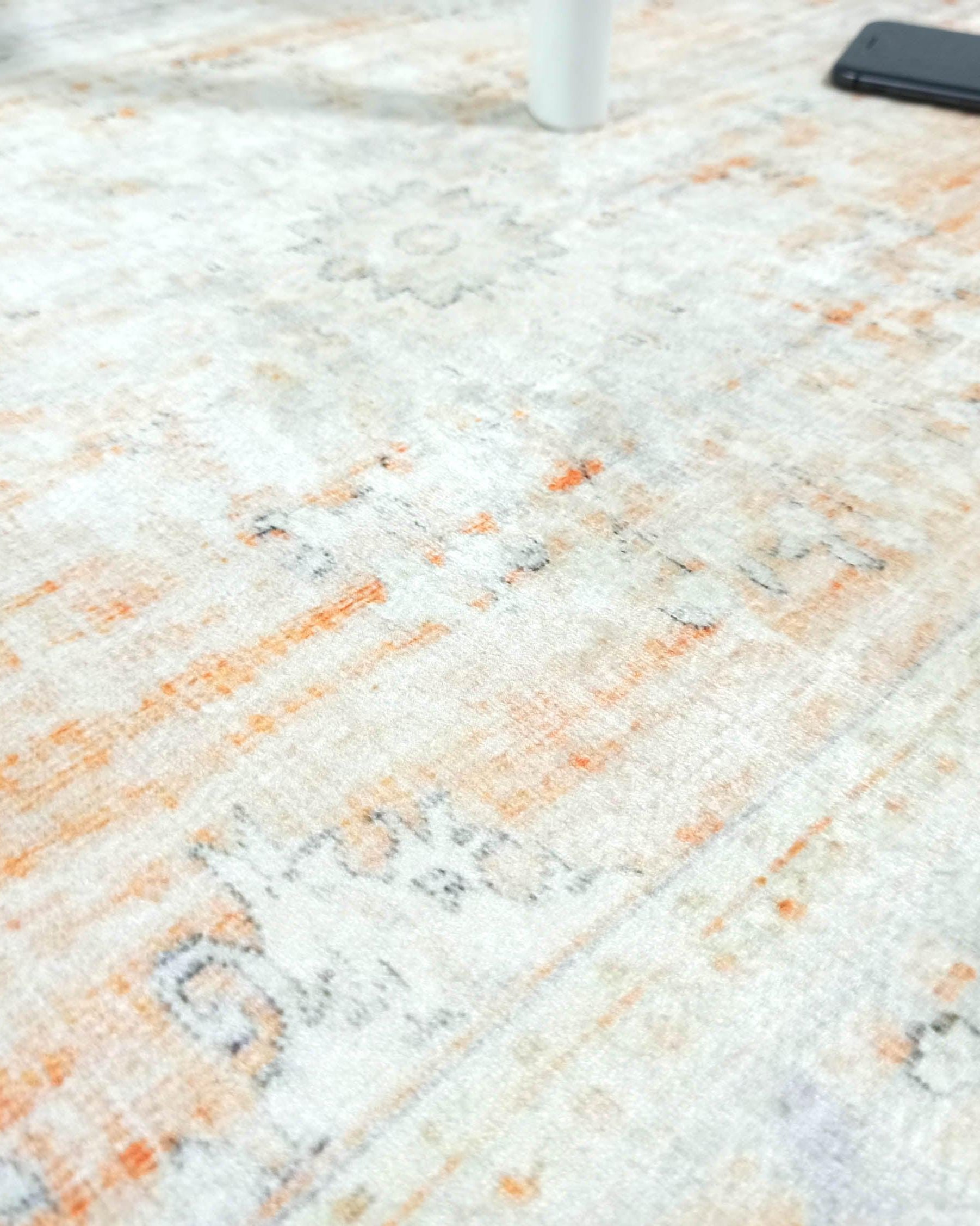Makenna Orange Distressed Beige Turkish 2x3 Rug