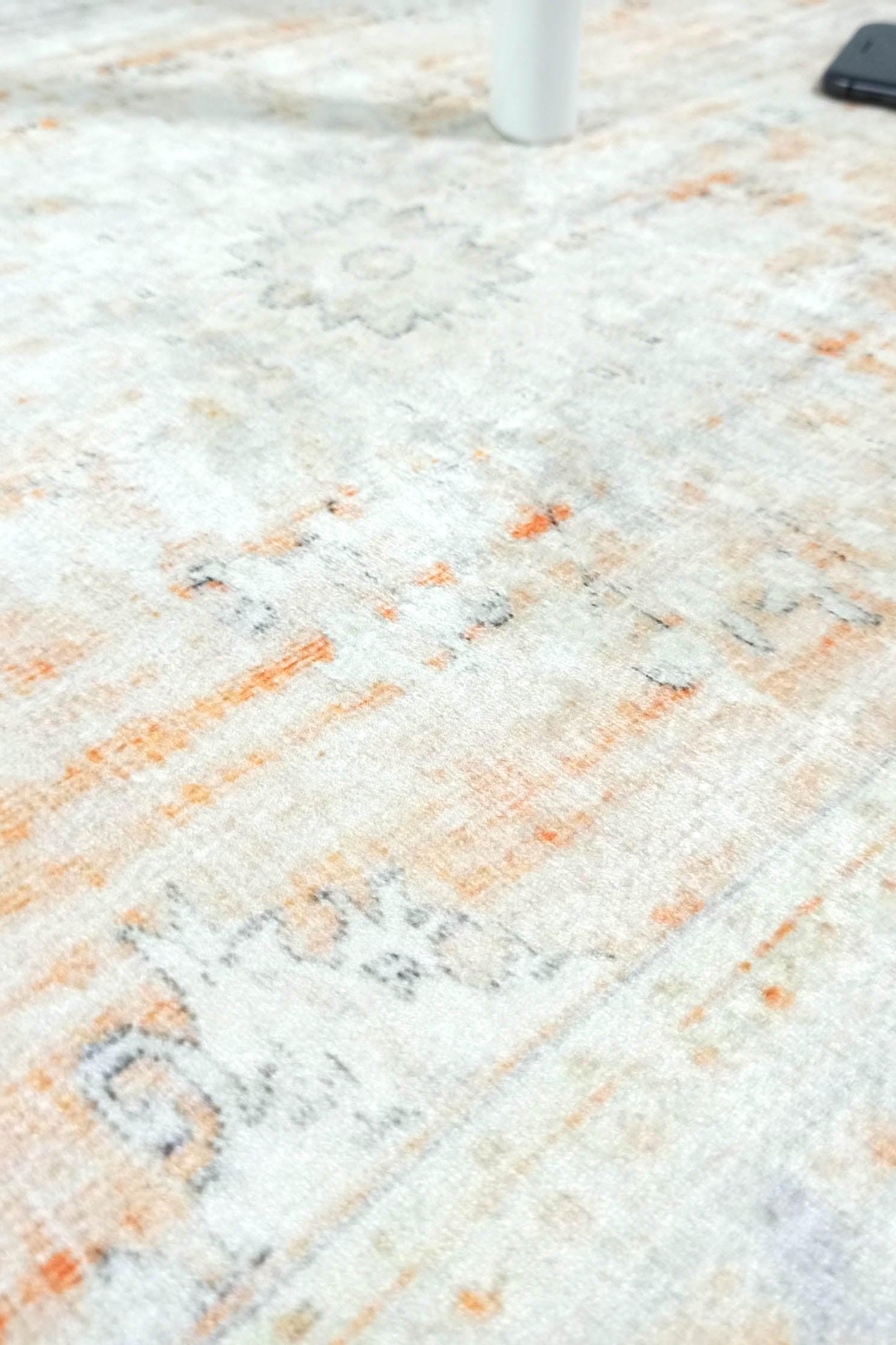 Makenna Orange Distressed Beige Turkish 2x3 Rug
