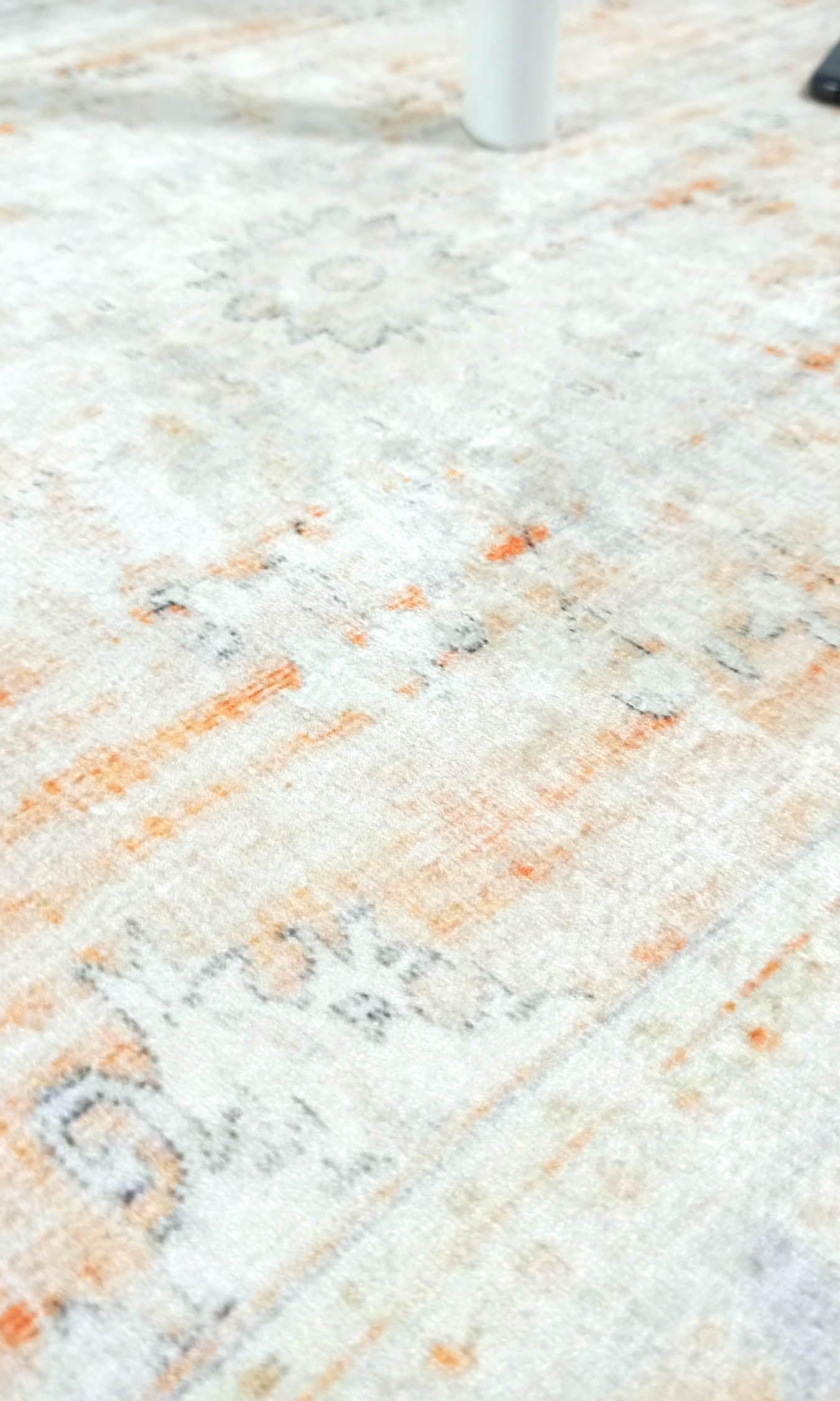 Makenna Orange Distressed Beige Turkish 2x3 Rug