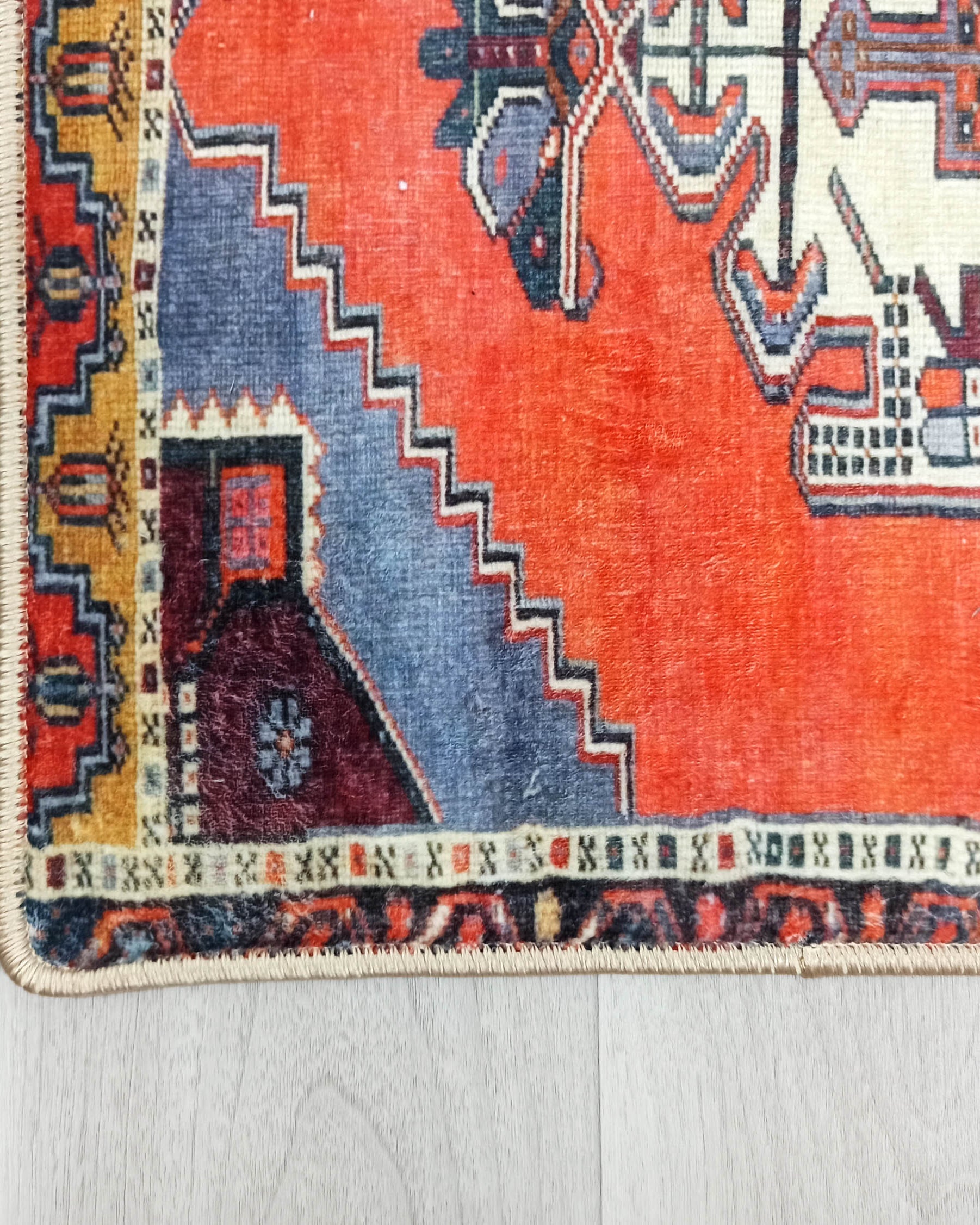 Kaci Brunt Orange Coral Turkish 2x3 Rug