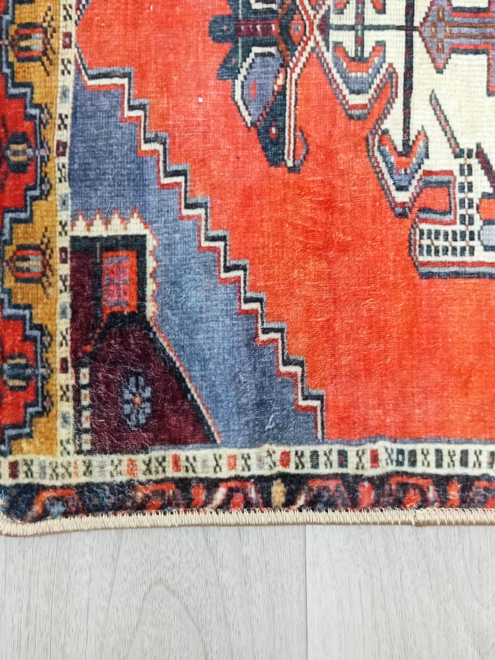 Kaci Brunt Orange Coral Turkish 2x3 Rug