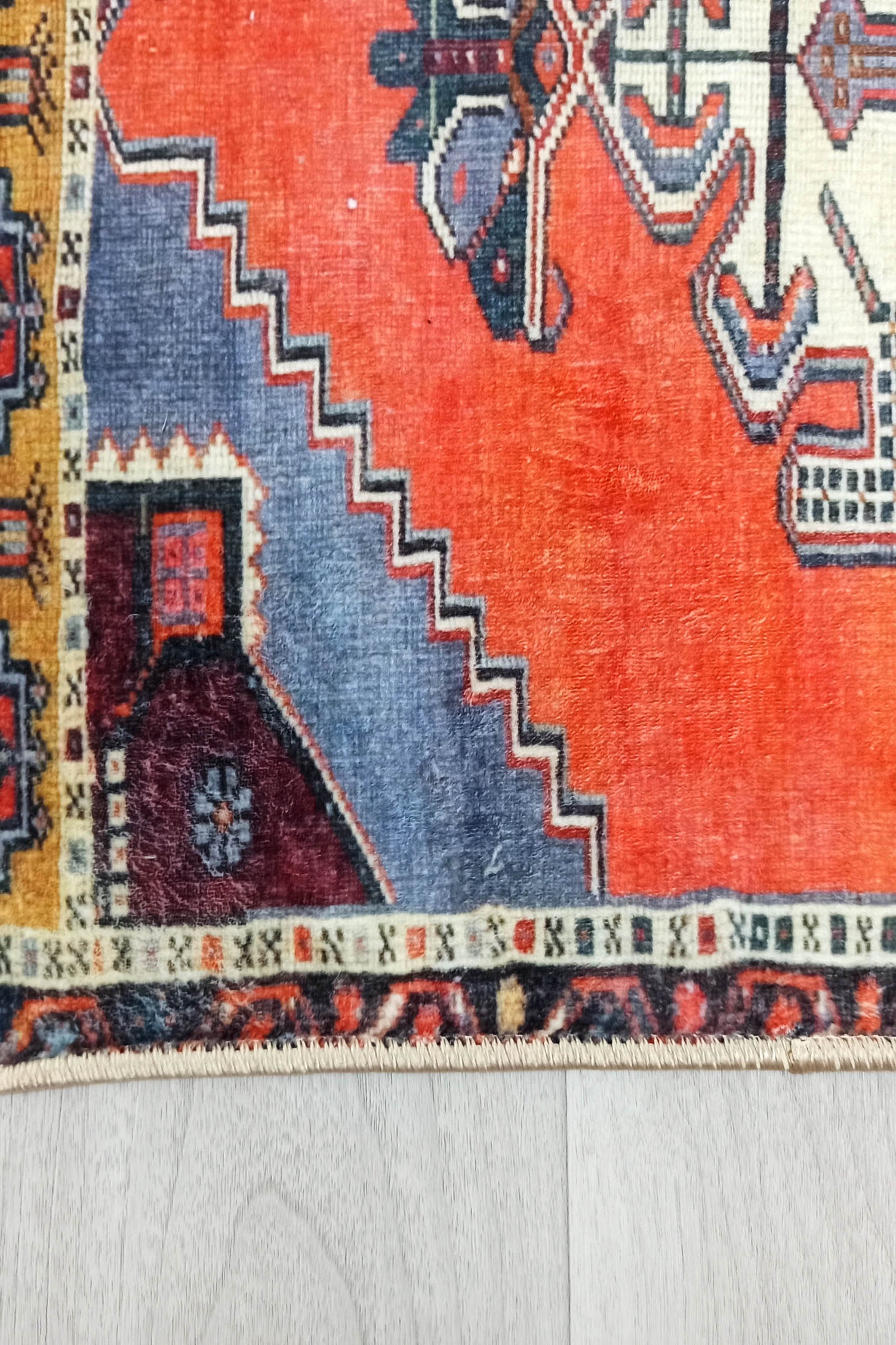 Kaci Brunt Orange Coral Turkish 2x3 Rug