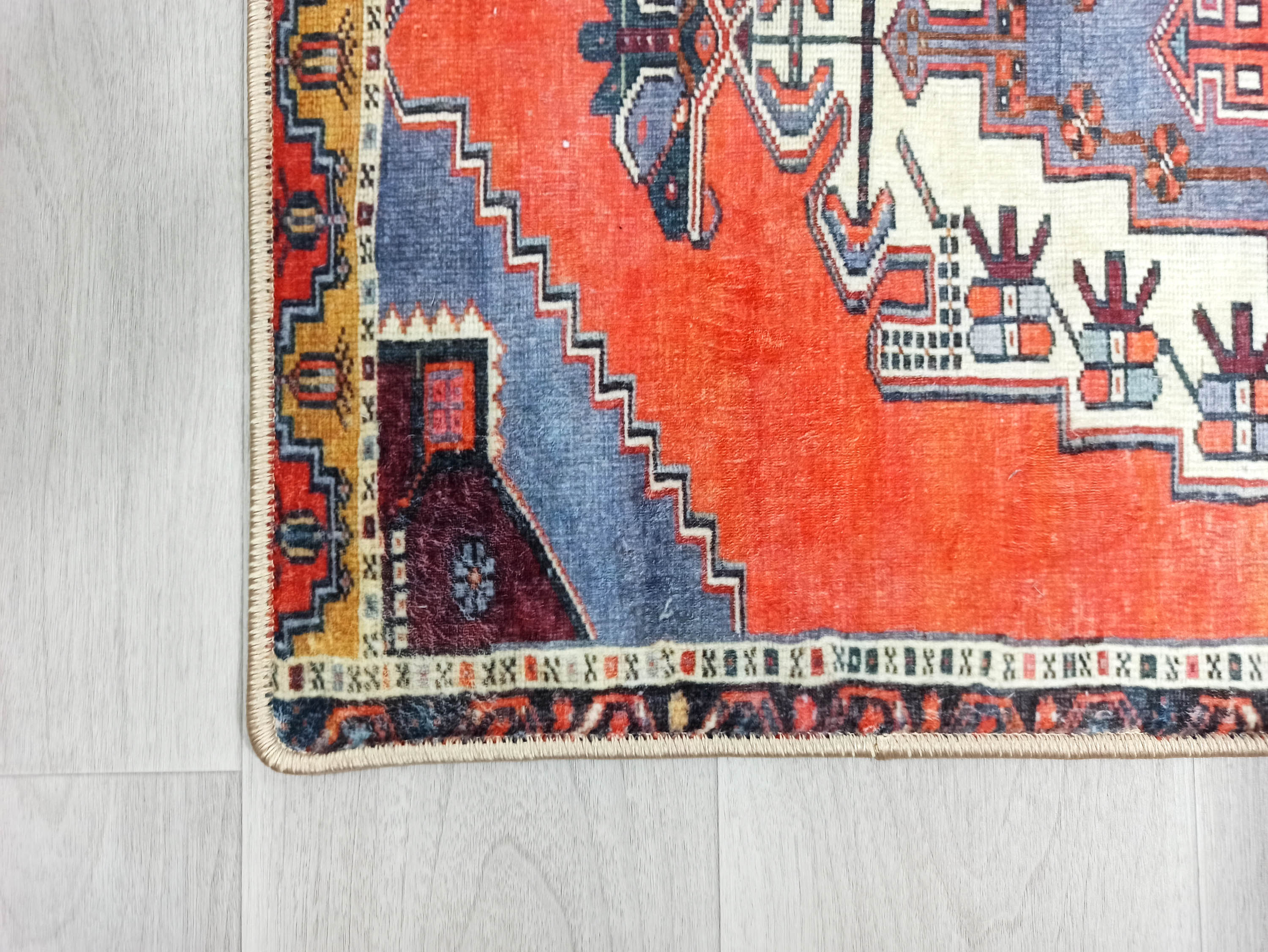 Kaci Brunt Orange Coral Turkish 2x3 Rug