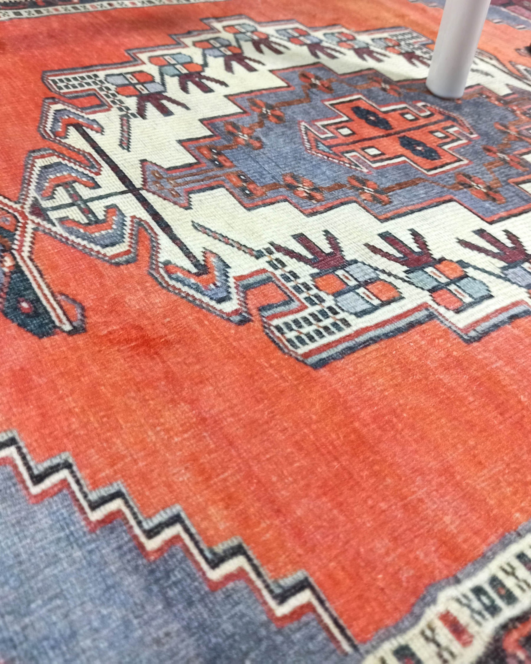 Kaci Brunt Orange Coral Turkish 2x3 Rug