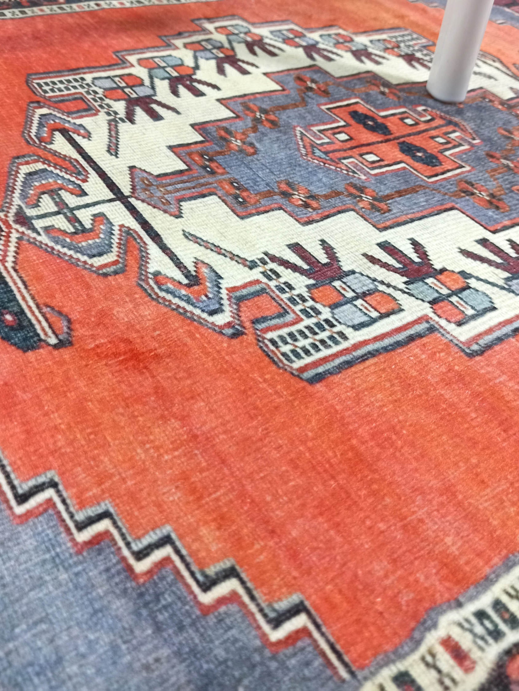 Kaci Brunt Orange Coral Turkish 2x3 Rug
