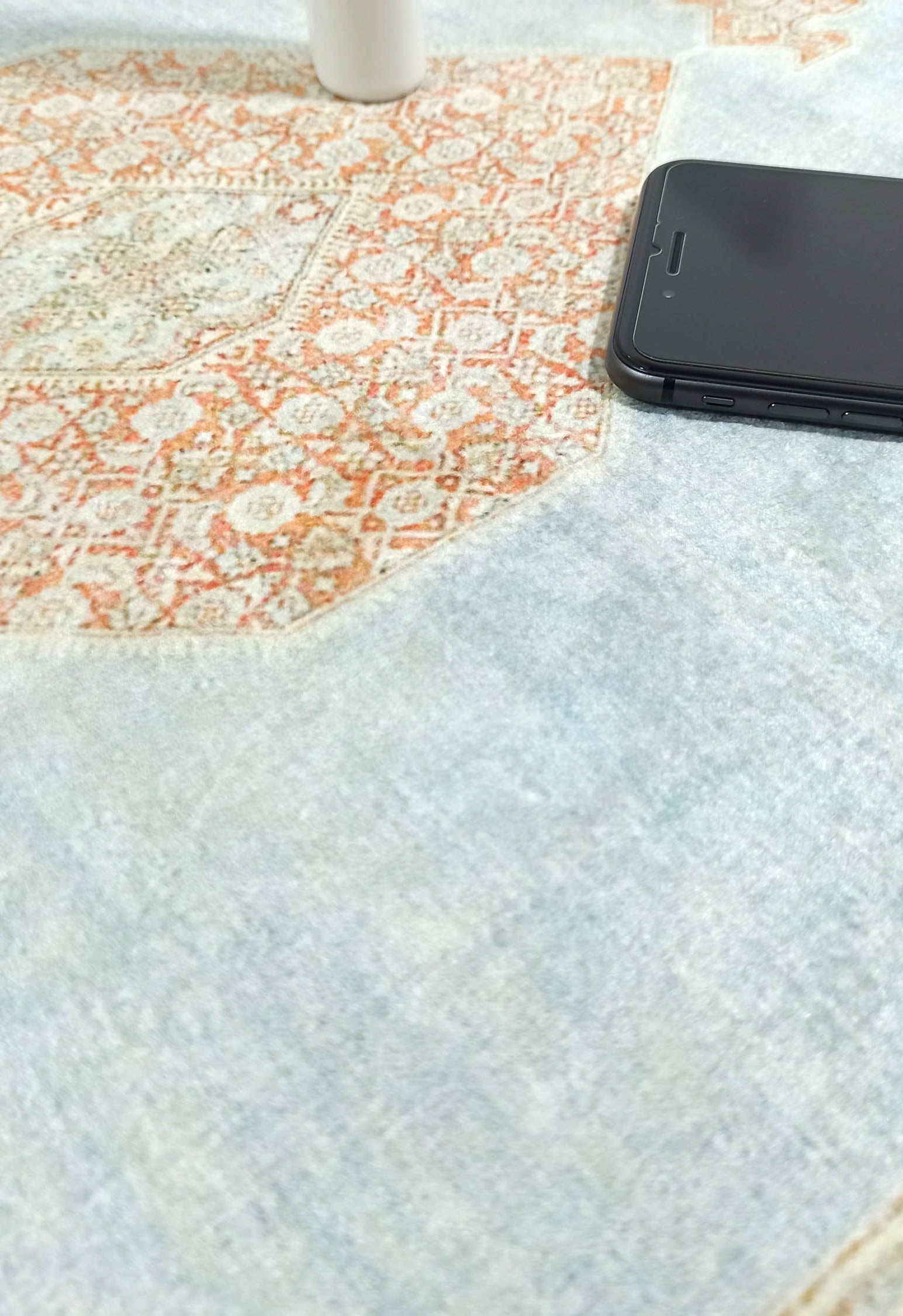 Amelia Natural Rust Blue Beige Vintage Persian 2x3 Rug