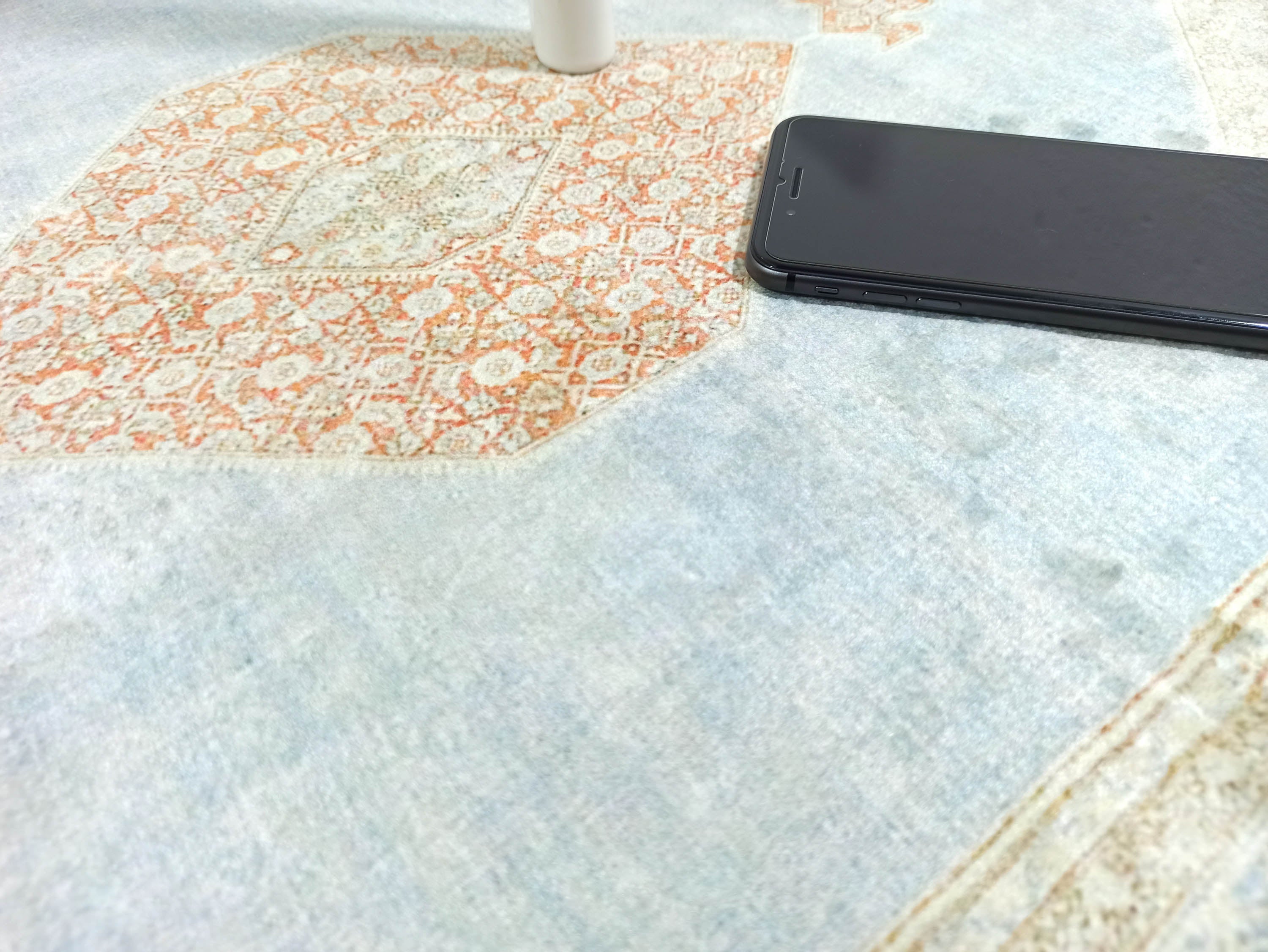 Amelia Natural Rust Blue Beige Vintage Persian 2x3 Rug